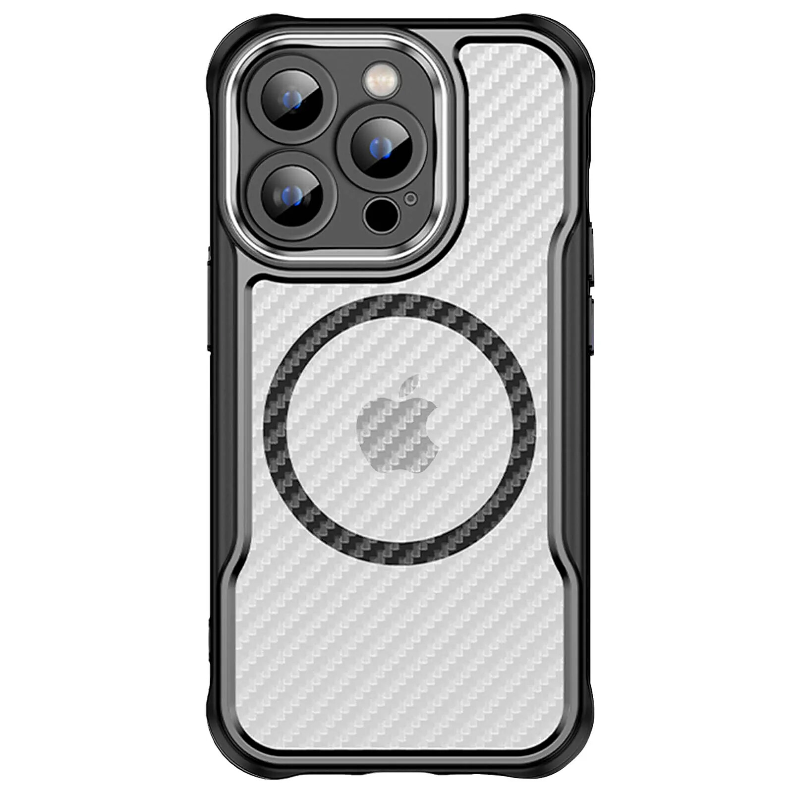 FLLAO 4 en 1 Coque pour iPhone 16 Pro avec 2 Verre Trempé et 1 Caméra
