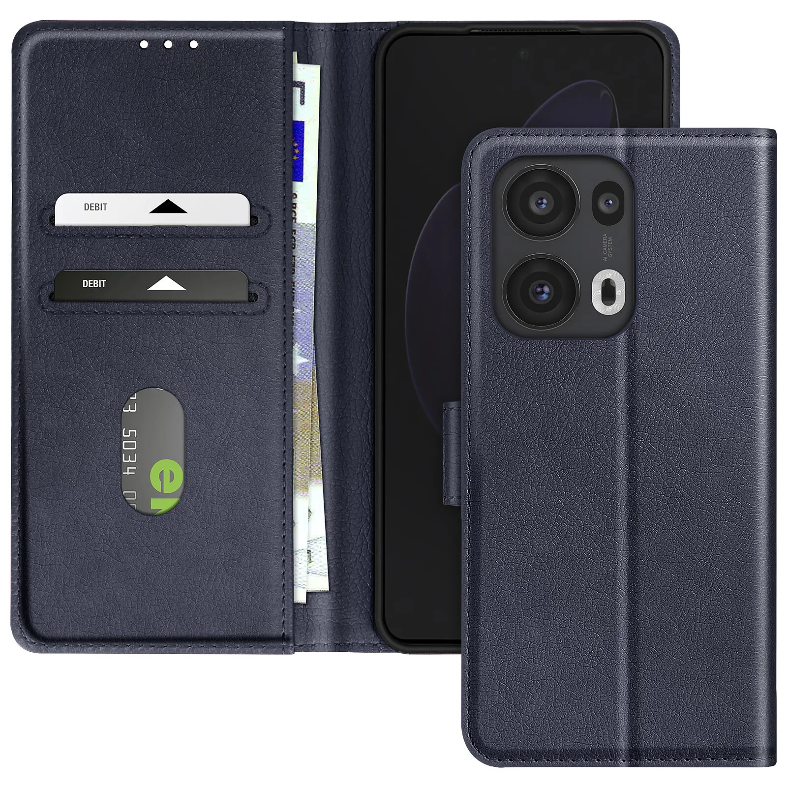 Avizar Étui pour Oppo Reno 13 Pro Clapet Portefeuille et Support Vidéo