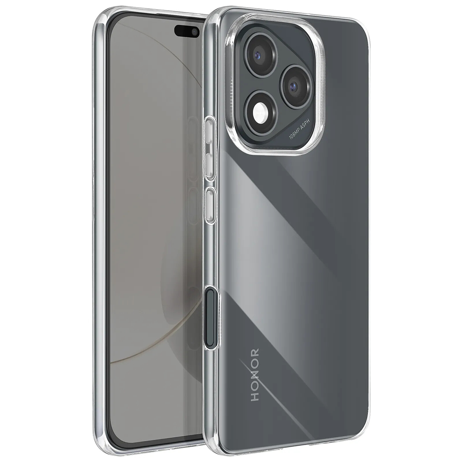 Coque Glitter + Verre Trempé Pour Honor 400 Lite - Protection Antichoc, Design Slim, Transparente