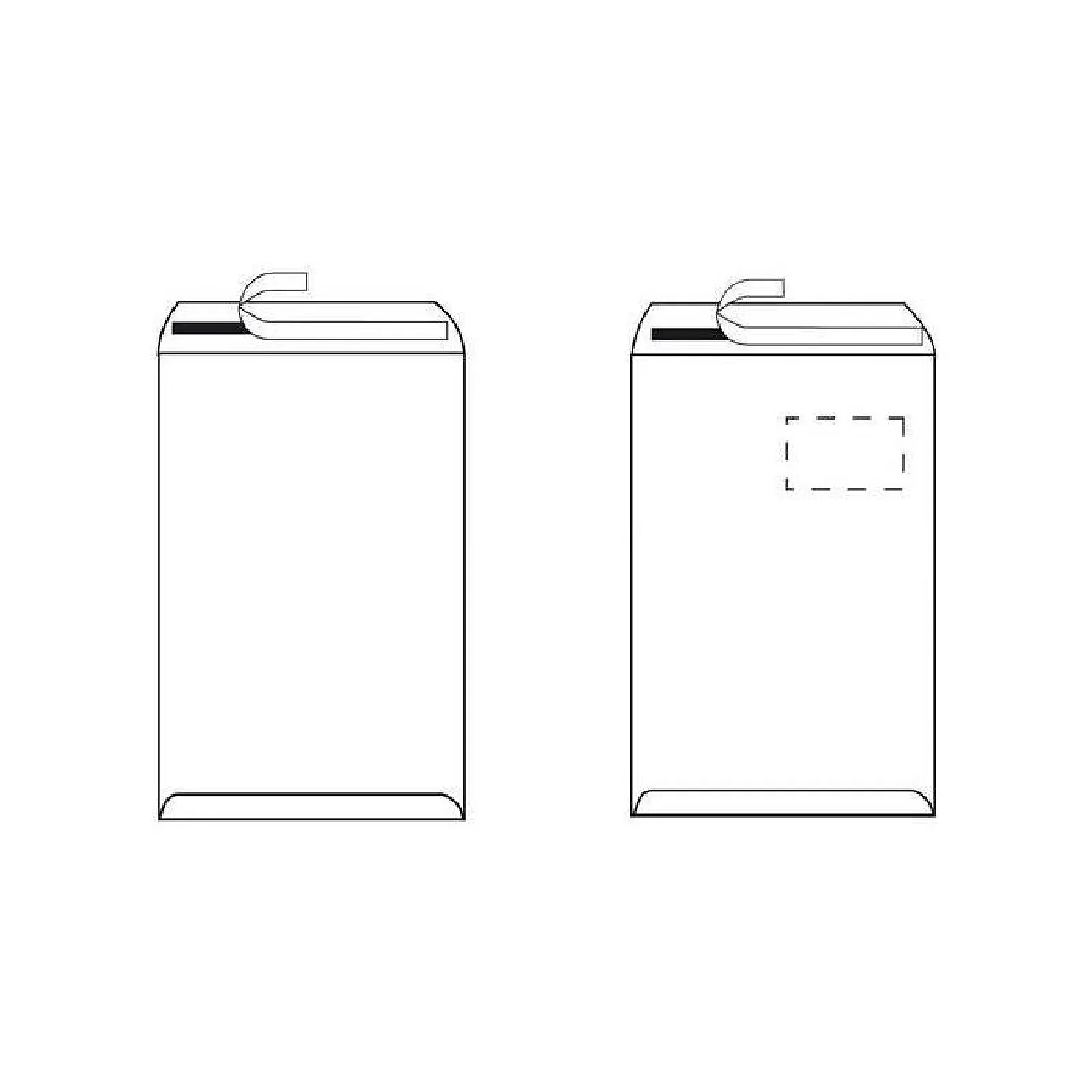 Lot De 1000 Enveloppes De Livraison Pliantes C4 - 229x324 Mm - Fenêtre Blanche - Pour Documents, Livres, Photos