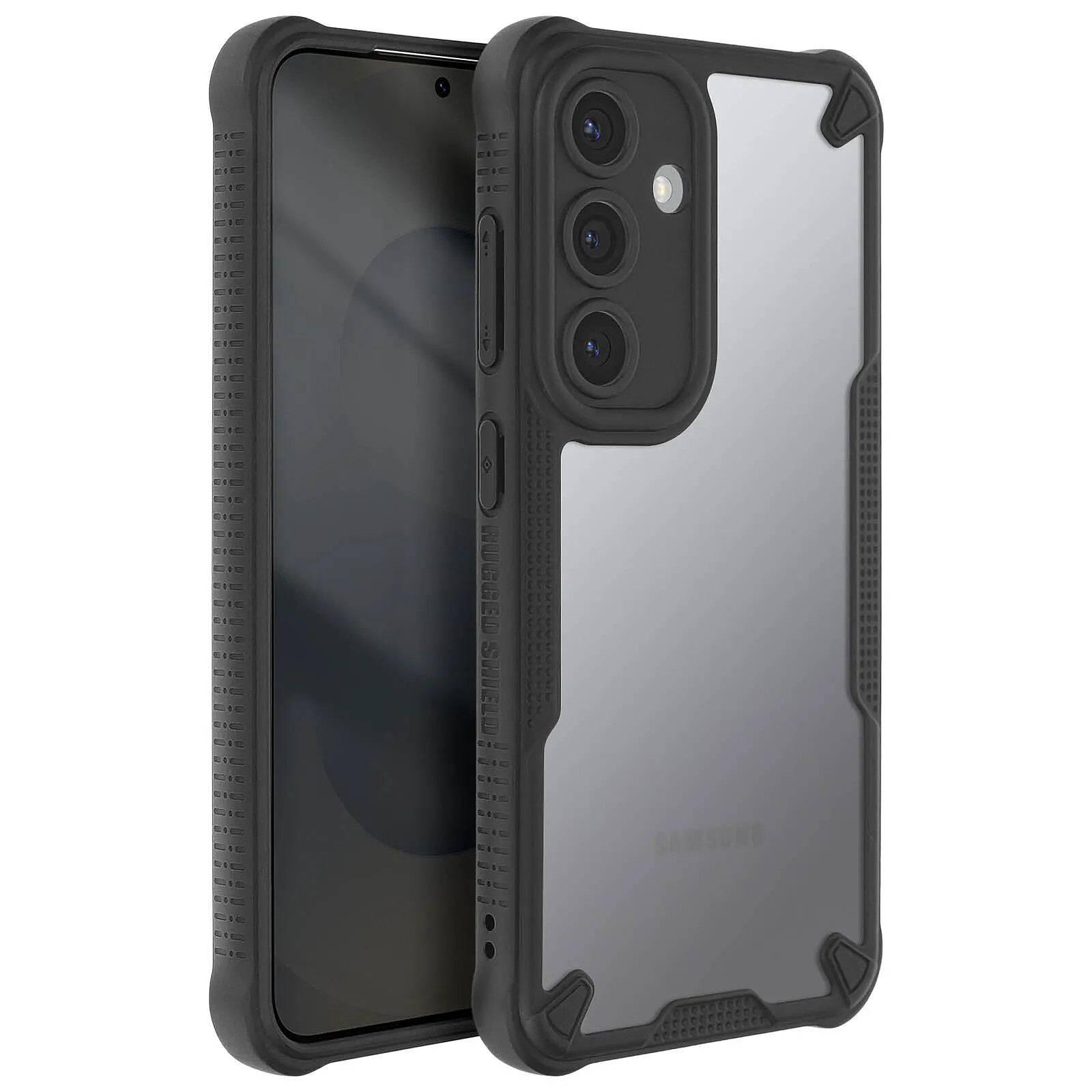Coque Avizar Pour IPhone 16 Pro - Antichoc, Coins Renforcés, Dos Mat Anti-traces Noir
