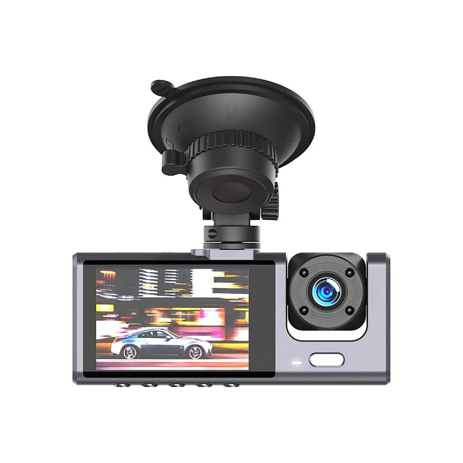 Partel Dashcam 3 Caméras Embarquée pour Voiture avec Microphone et Haut — free download