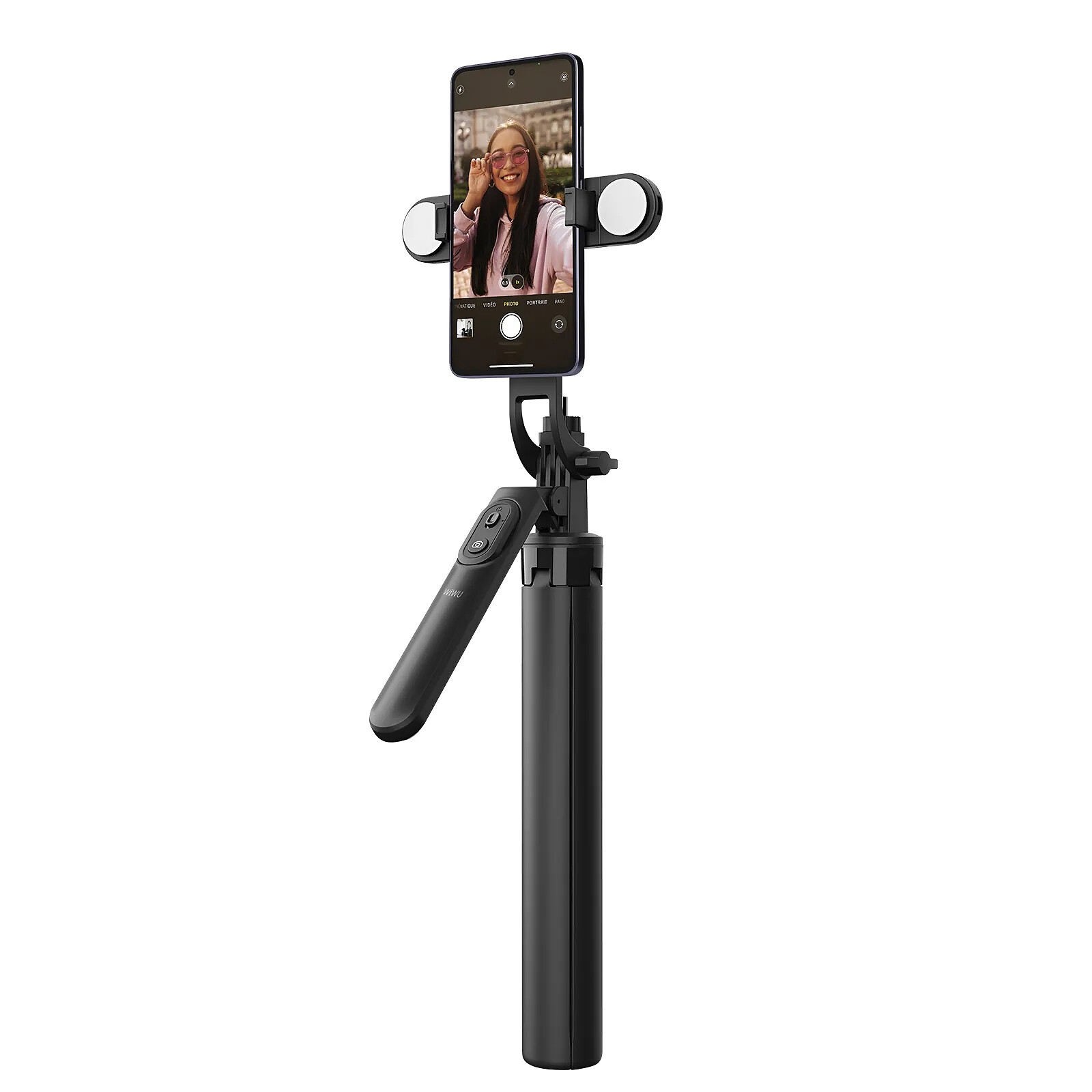 Perche Selfie Forever Avec Trépied 100cm - Rotation 360°, Télécommande Bluetooth, Pour Android/iOS