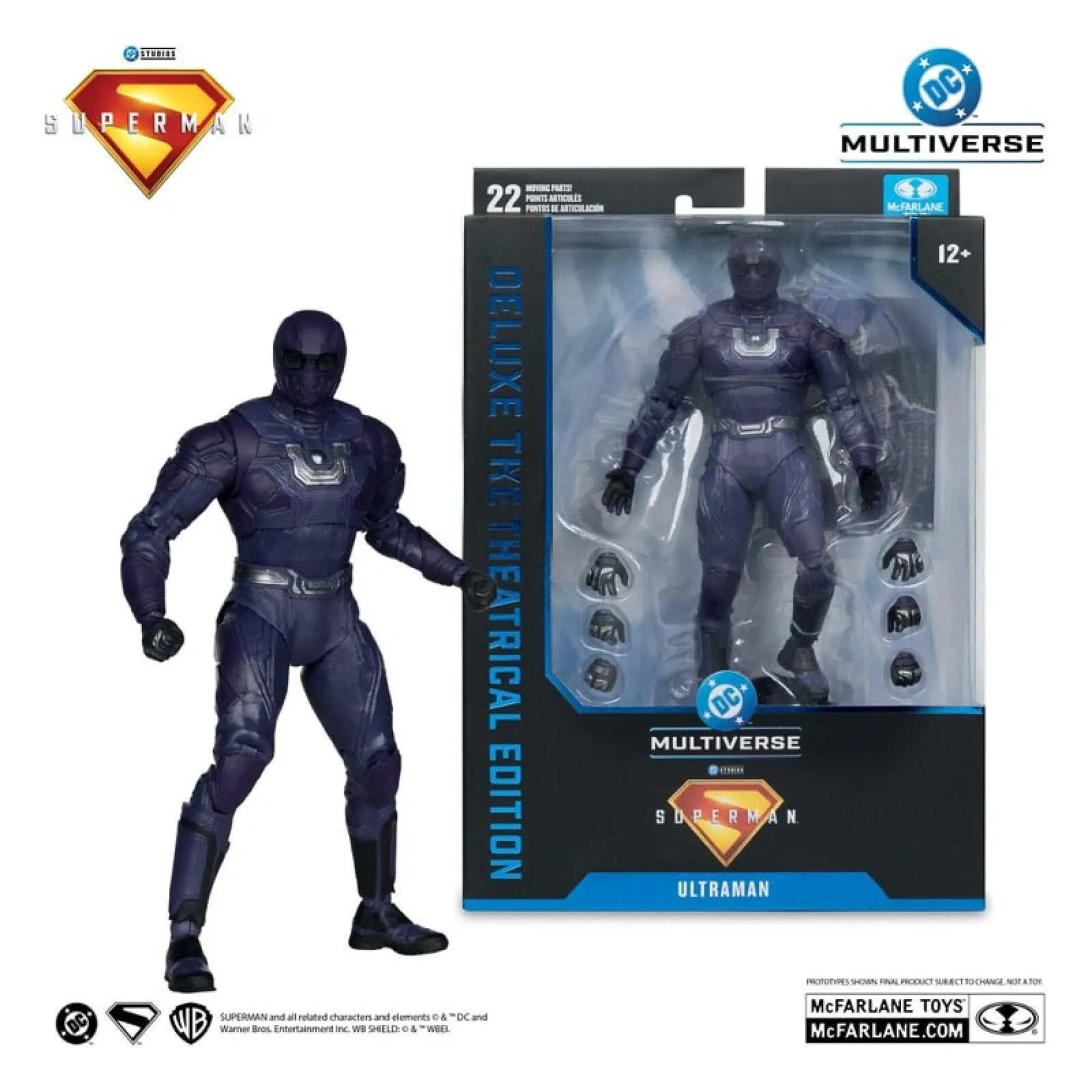 Figurine articulée Superman DC COMICS super héros cape rouge 30 cm
