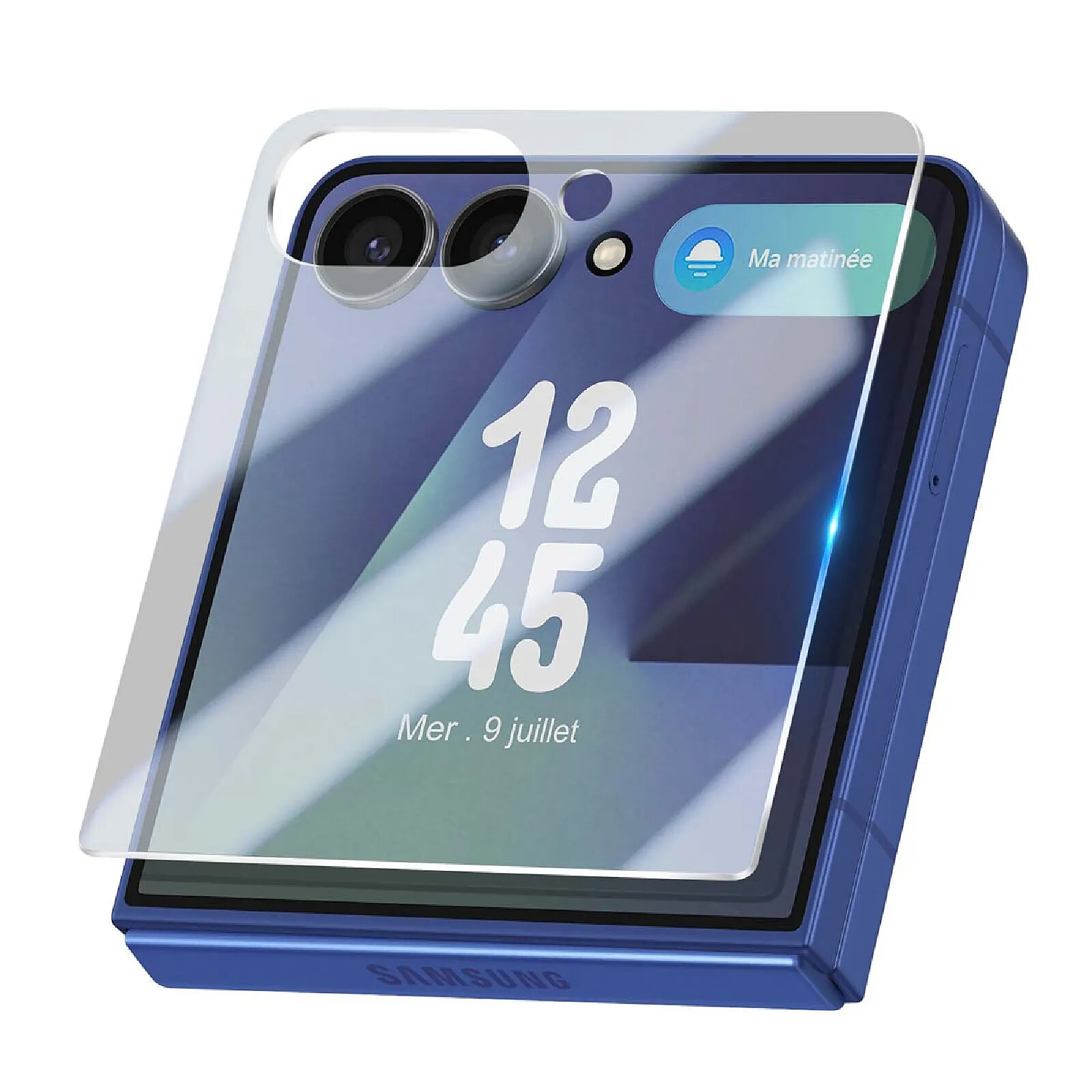 Avizar Verre Trempé pour Protection Ecran Externe Galaxy Z Flip 7 5G Ultra Résistant