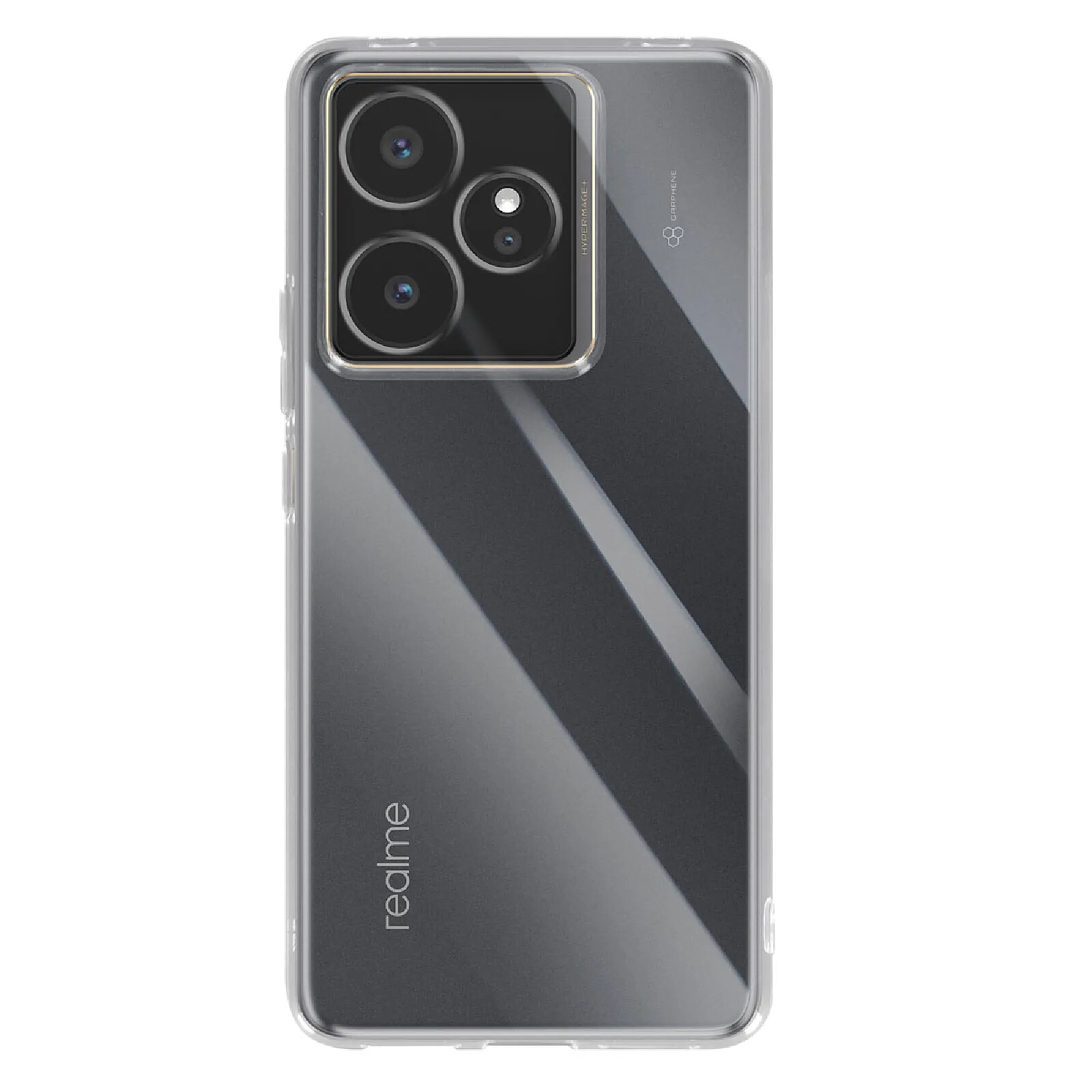 Avizar Coque pour Realme GT 7 / GT 7T 5G Souple en Silicone avec Protection Caméra