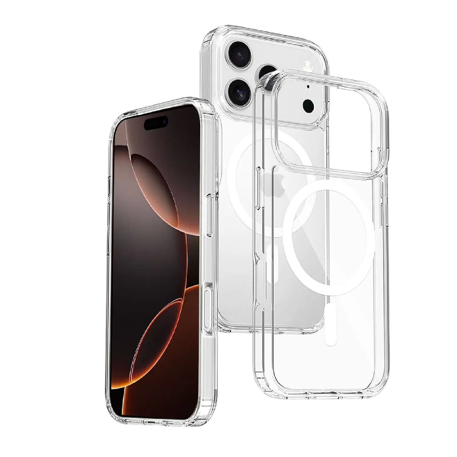 Coque Transparente Anti-jaunissement Pour IPhone 17 Pro Max - Protection Militaire Anti-choc - Bords Renforcés, Ultra Claire