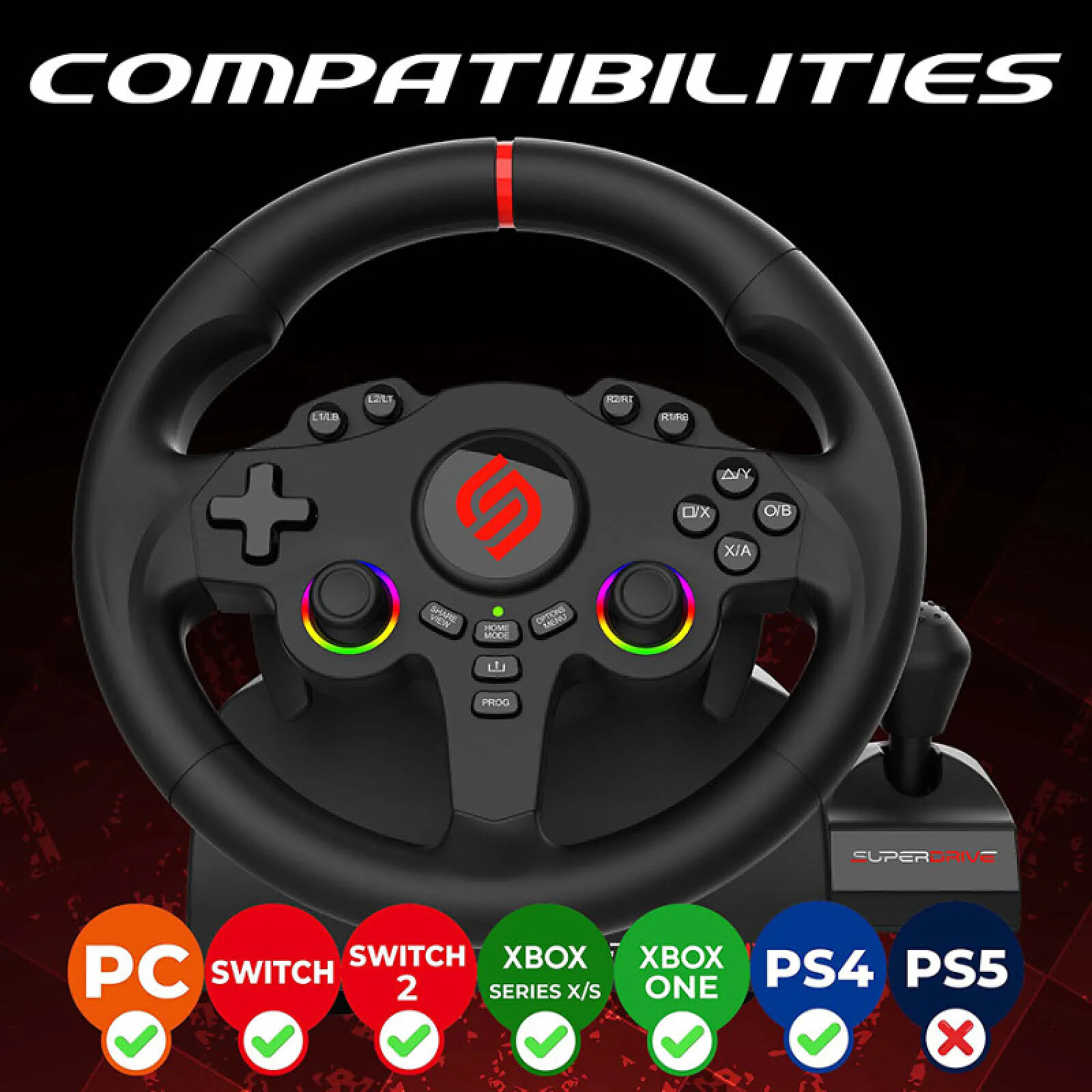Stick Arcade Subsonic - Compatible Xbox X/S, ONE, PS4, PS3, Switch, PC - Noir