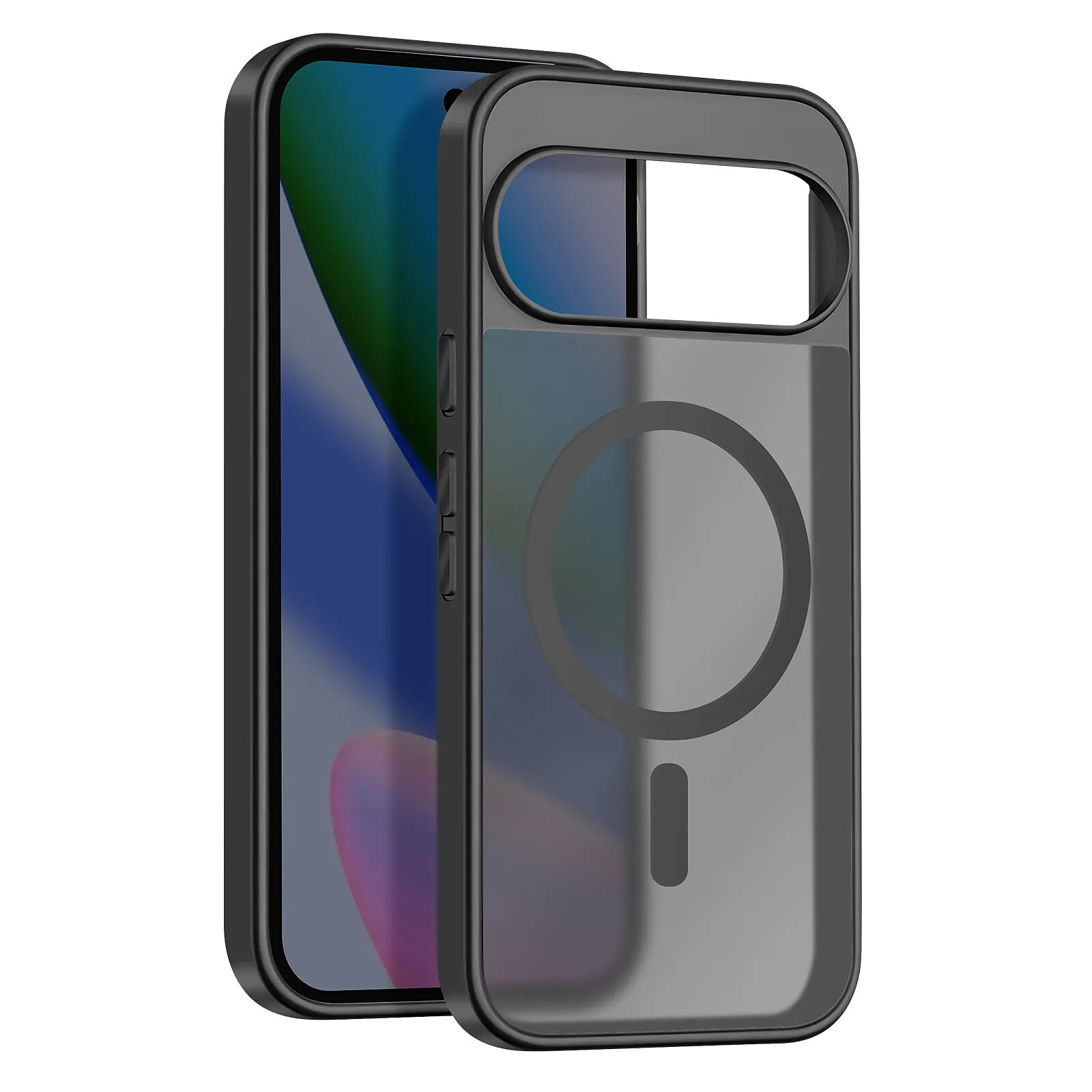 Coque pour Google Pixel 10 / 10 Pro Modèle Pixelsnap avec Contour Souple Noir