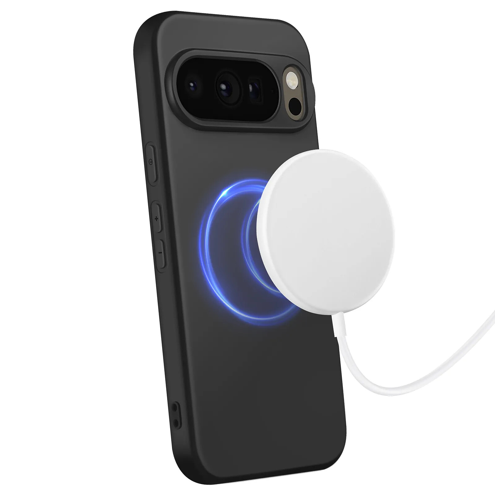Coque Avizar Pour Google Pixel 8A – Silicone Tout Doux Vert Pâle Avec Dragonne Intégrée
