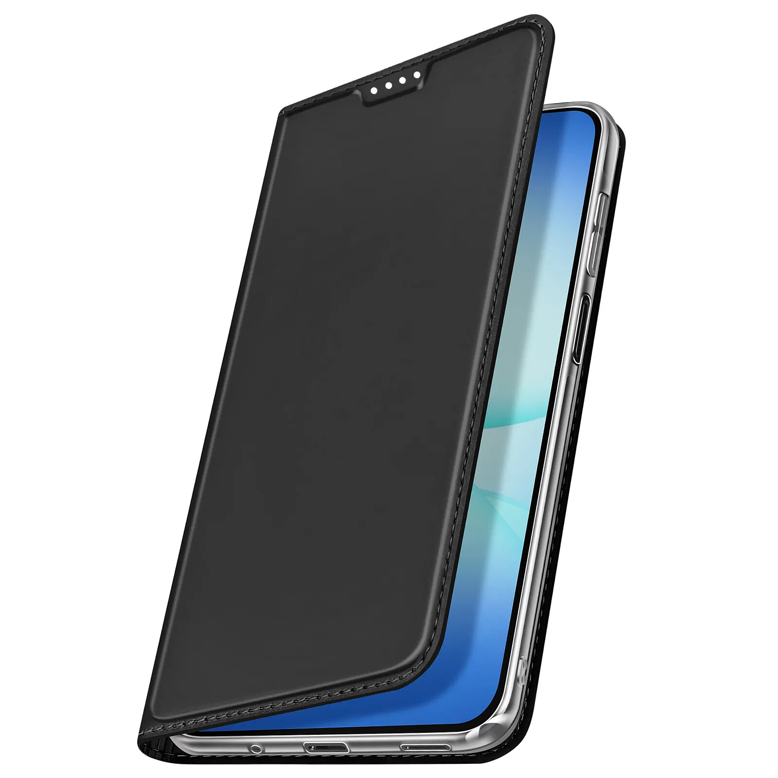 Dux Ducis Étui Clapet pour Galaxy A17 avec Porte-cartes Série Skin Pro Noir