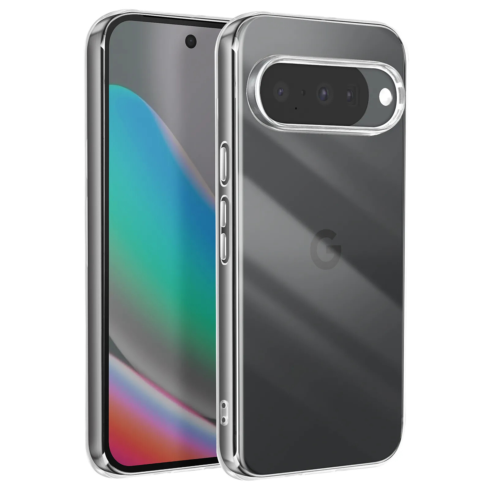 Coque Souple Silicone Pour Google Pixel 2 - Marque Kwmobile - Transparente Et Anti-chocs - Neuf Sous Blister