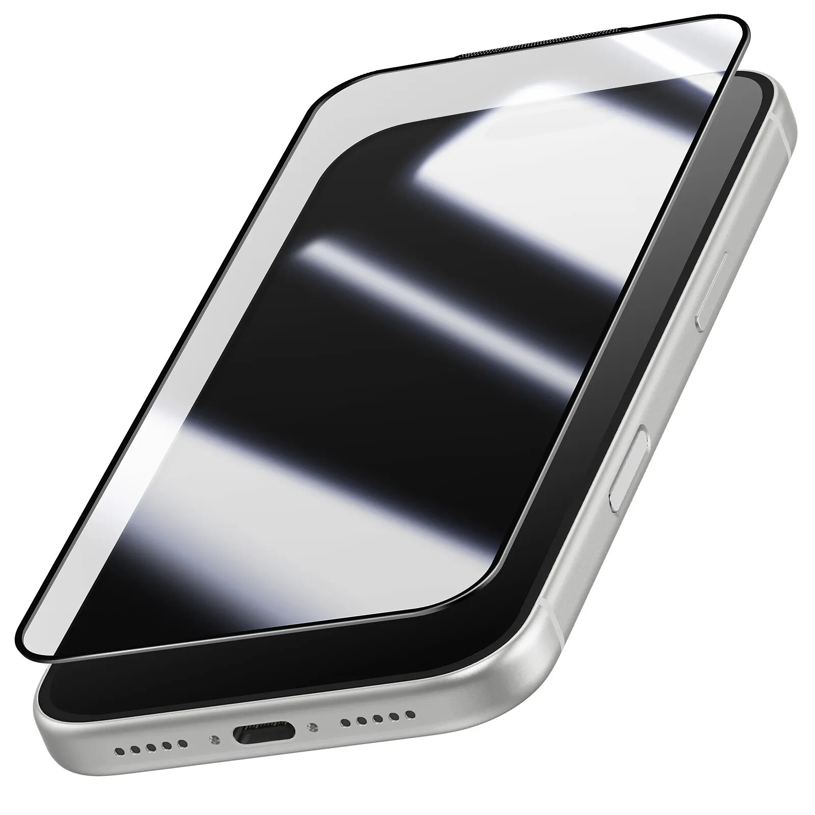 Avizar Protection d'Écran pour iPhone 17 Pro Max Full Glue avec Bords Biseautés