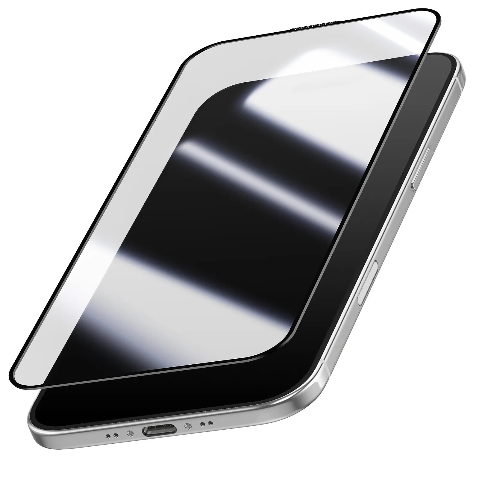Avizar Protection d'Écran pour iPhone Air Full Glue avec Bords Biseautés