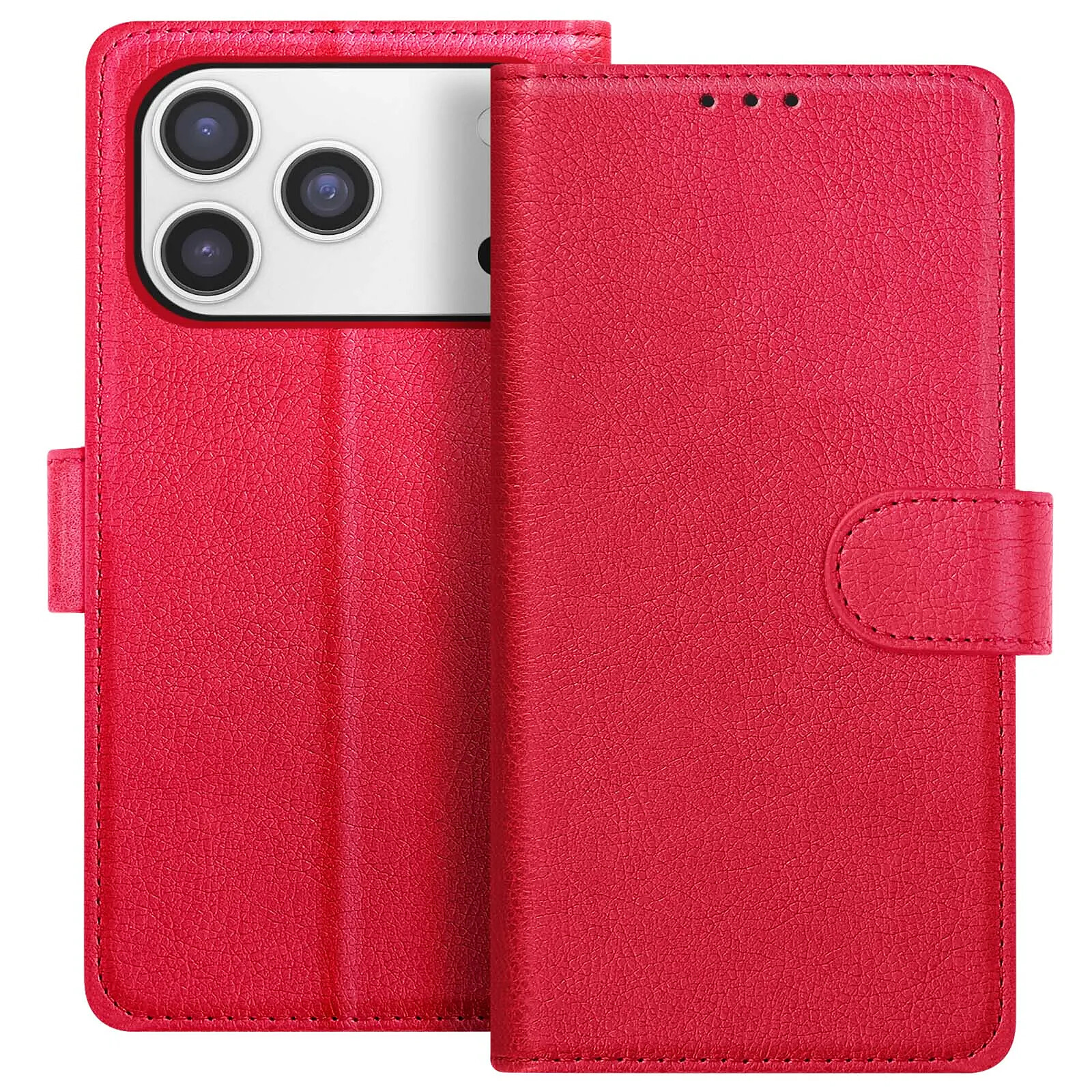 Avizar Étui Portefeuille pour iPhone 17 Pro Série Chesterfield avec Fonction Support