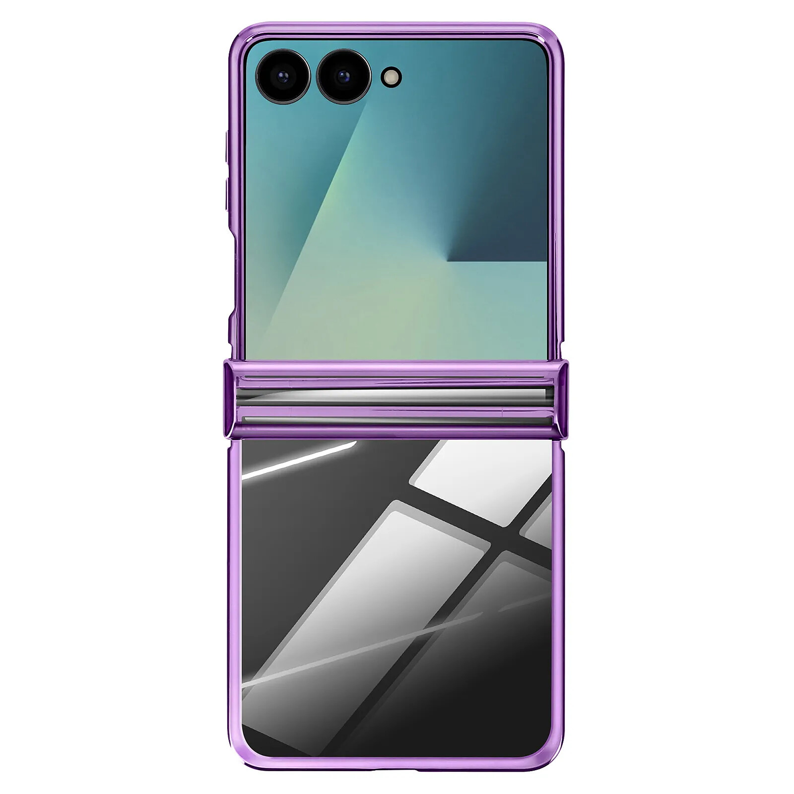 Avizar Coque pour Galaxy Z Flip 7 Chromé avec Protection Charnière