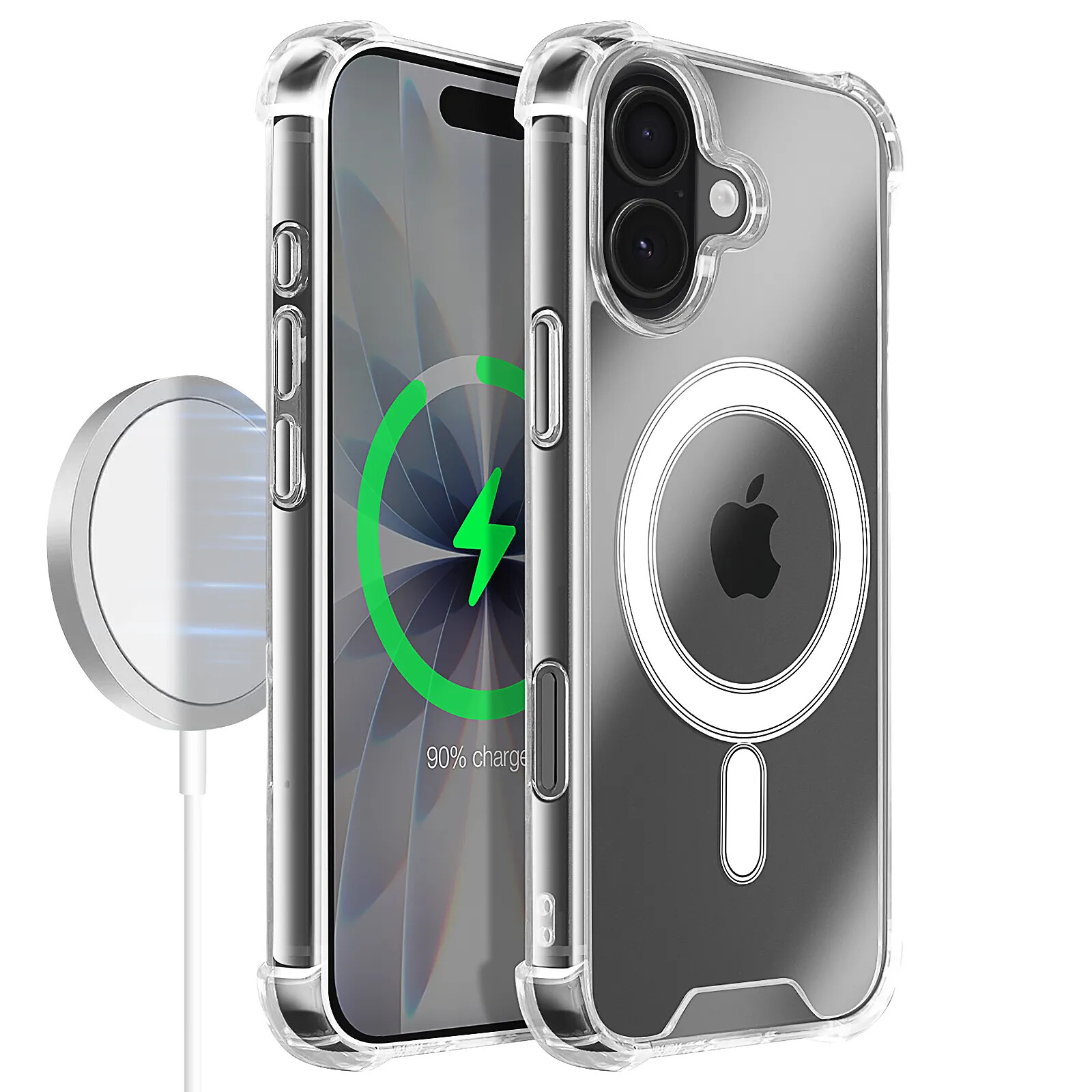 SOGUDE 5 en 1 Coque pour iPhone 13 avec 2 Verre Trempé et 2 Caméra