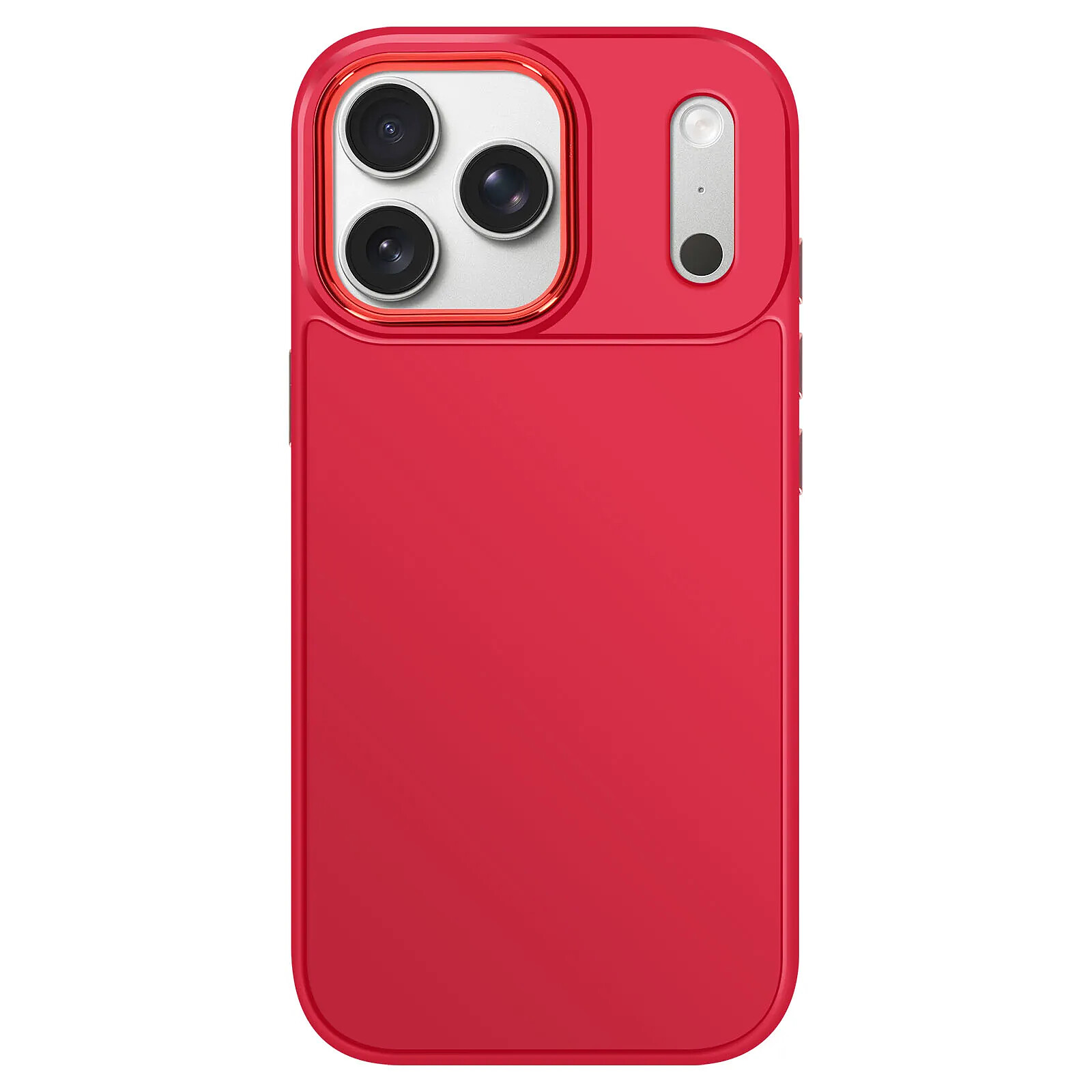 Coque Avizar Pour IPhone 16e, Finition Mate Noire, Contour Caméra Métallisé