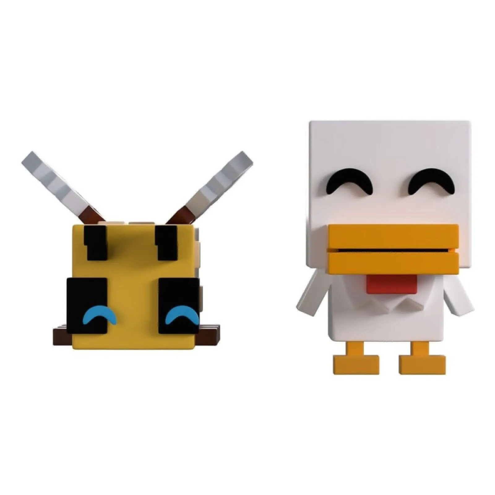 Minecraft - Figurines Bee and Chicken Monitor Buddiez