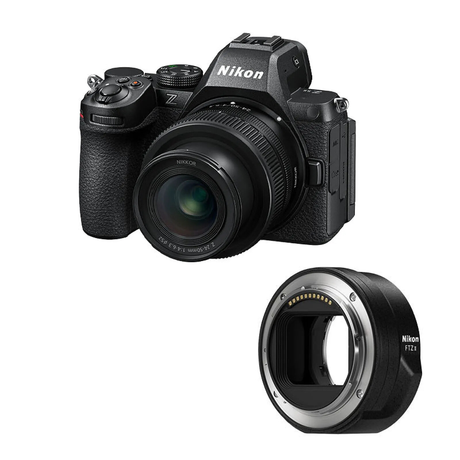 NIKON Z5 II + Z 24-50mm f/4-6.3 + Adaptateur FTZ II