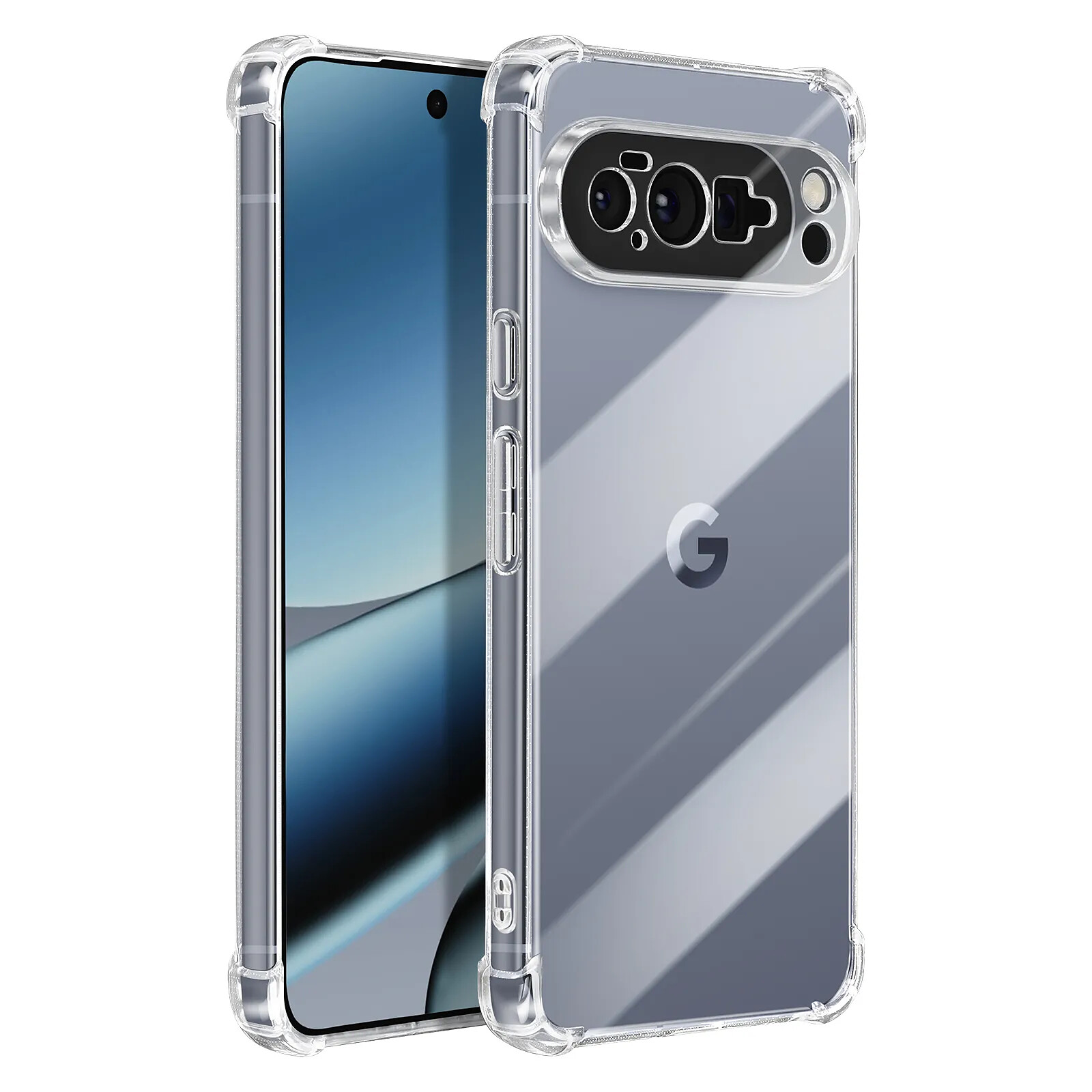Mayaxess Coque pour Google Pixel 10 Pro XL en Silicone avec Coins Renforcés Antichocs Transparent