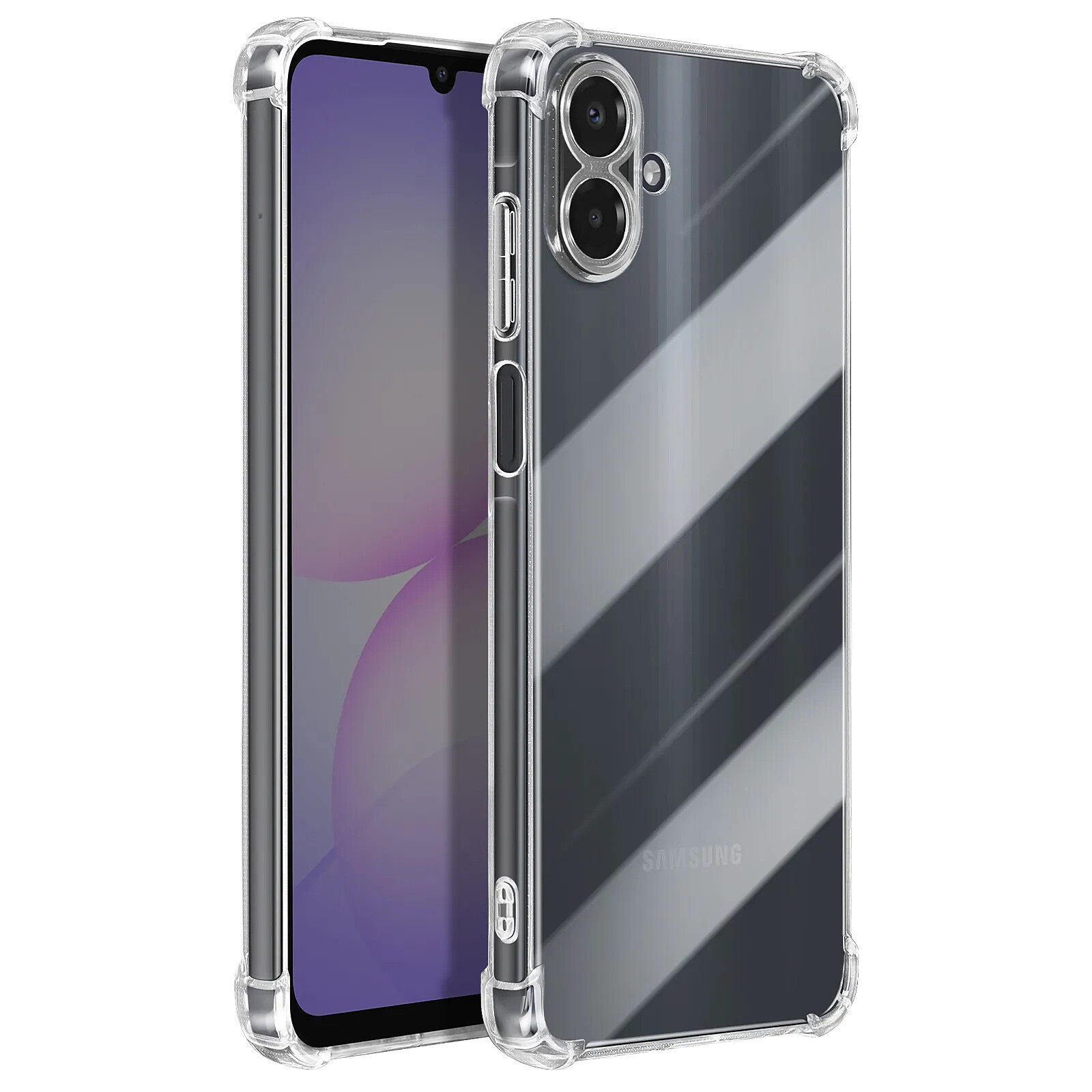 Mayaxess Coque pour Galaxy A07 en Silicone avec Coins Renforcés Antichocs Transparent