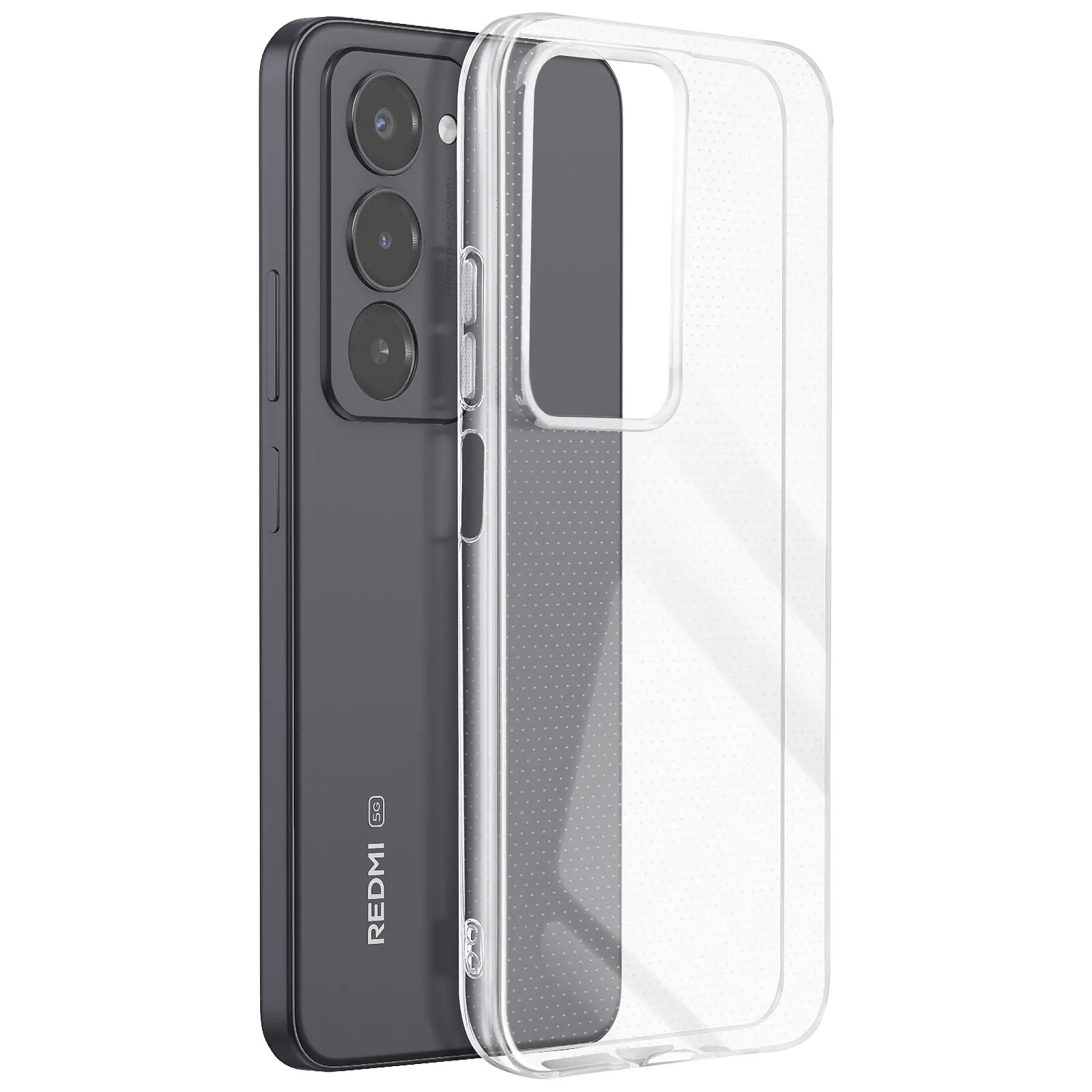 Mayaxess Coque pour Redmi 15 5G en Silicone Ultra Souple et Durable Transparent
