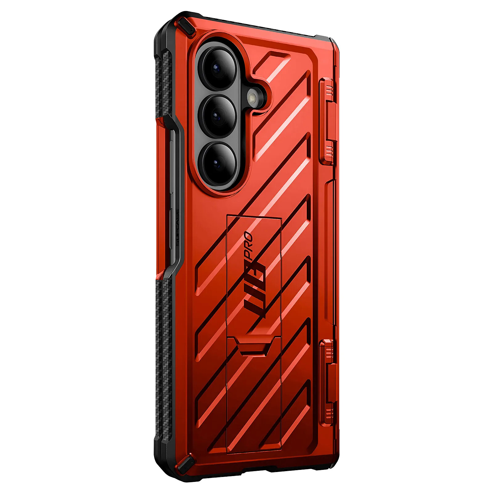 Supcase Coque et Protection d'Écran pour Galaxy Z Fold 7 avec Charnière et Support Rouge