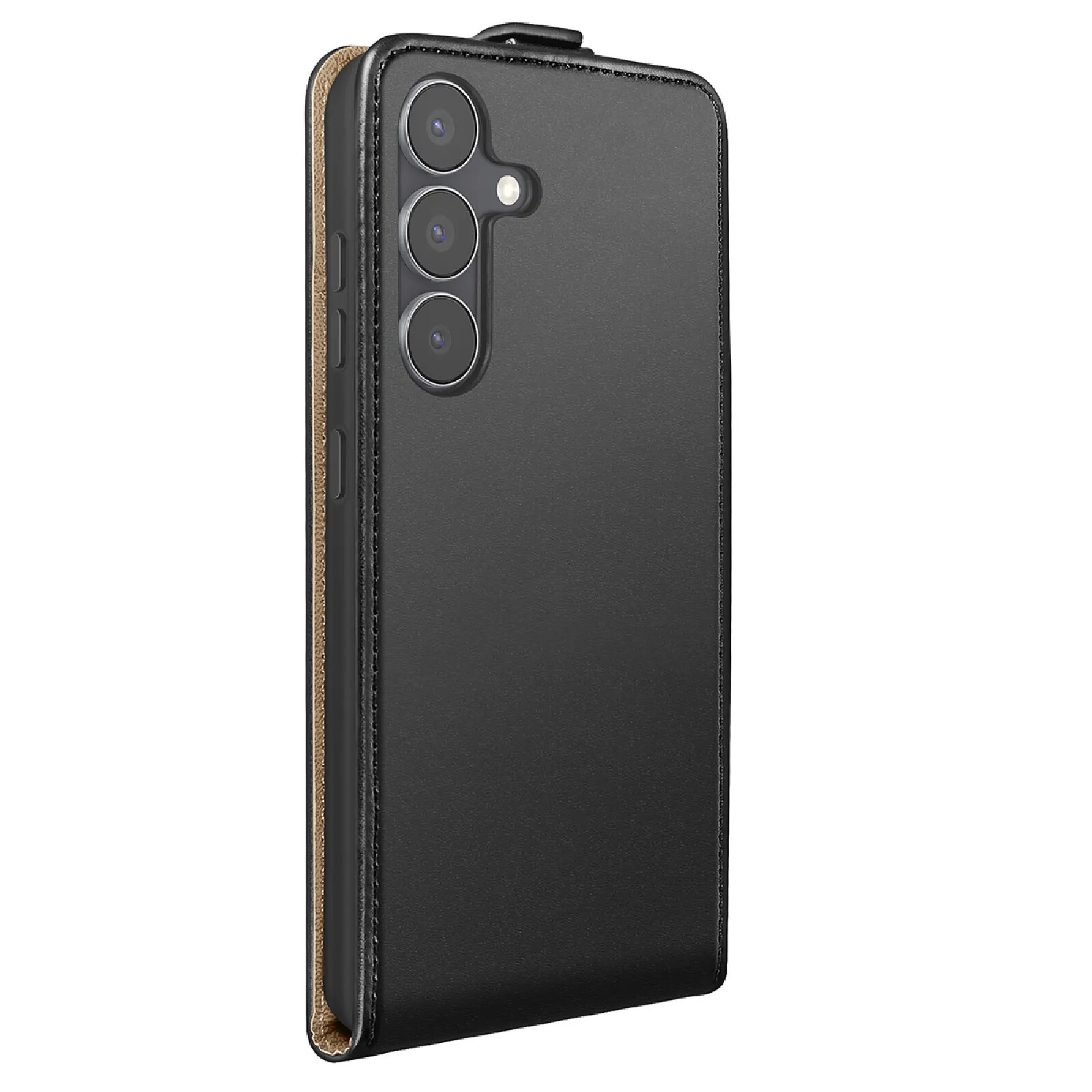 Avizar Étui Portefeuille pour Galaxy S25 FE Clapet Vertical avec Languette Magnétique