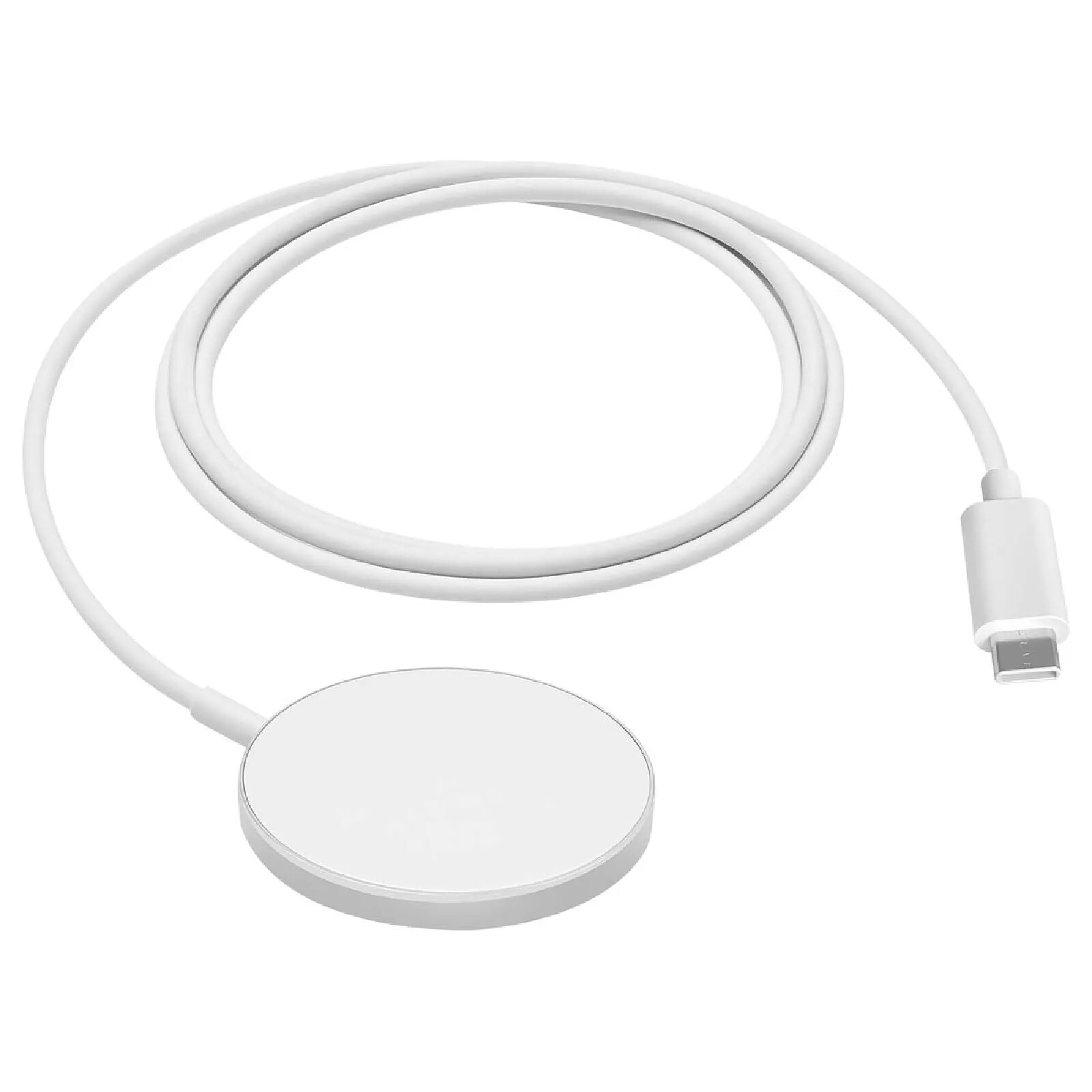 Mayaxess Chargeur Magsafe pour iPhone 17 Magnétique 15W Blanc