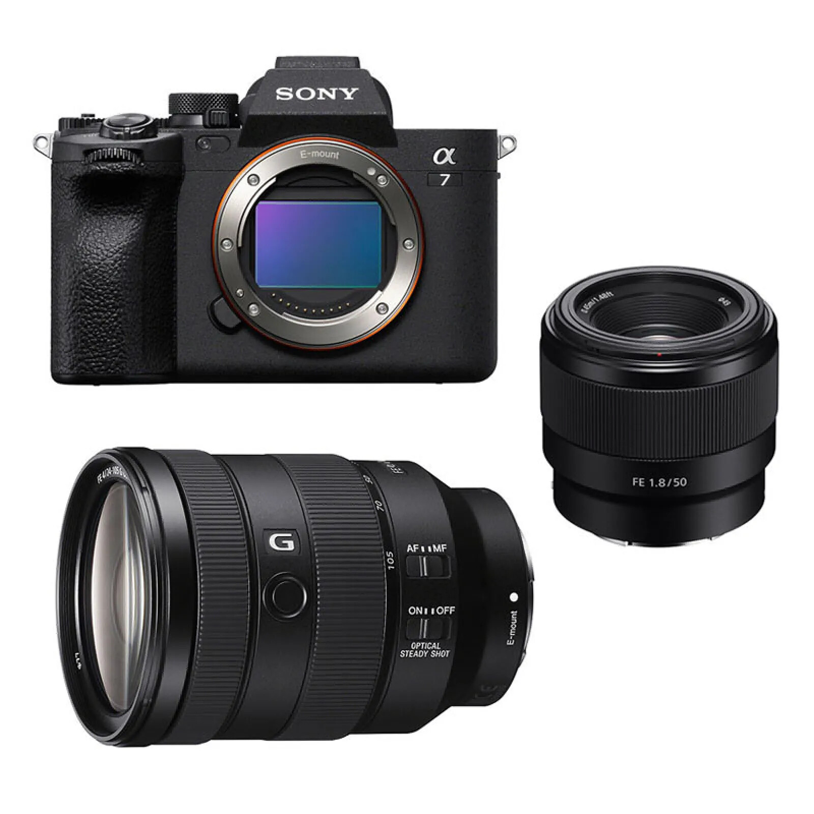 SONY ALPHA 7 IV + Objectif FE 24-105mm + FE 50mm f/1.8