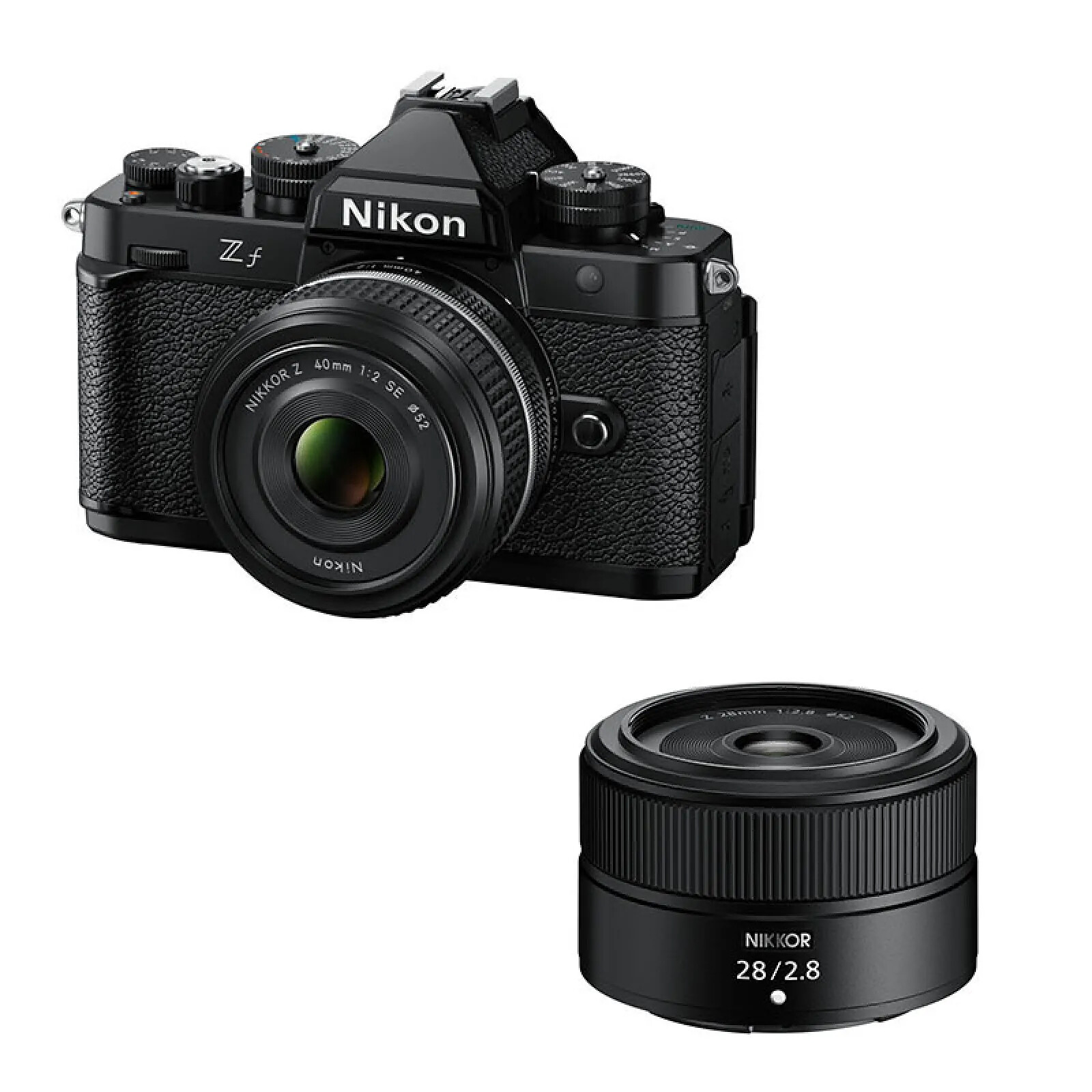 NIKON Zf Noir + Objectif NIKKOR Z 40mm f/2 SE + Z 28mm f/2.8 Garanti 3 an