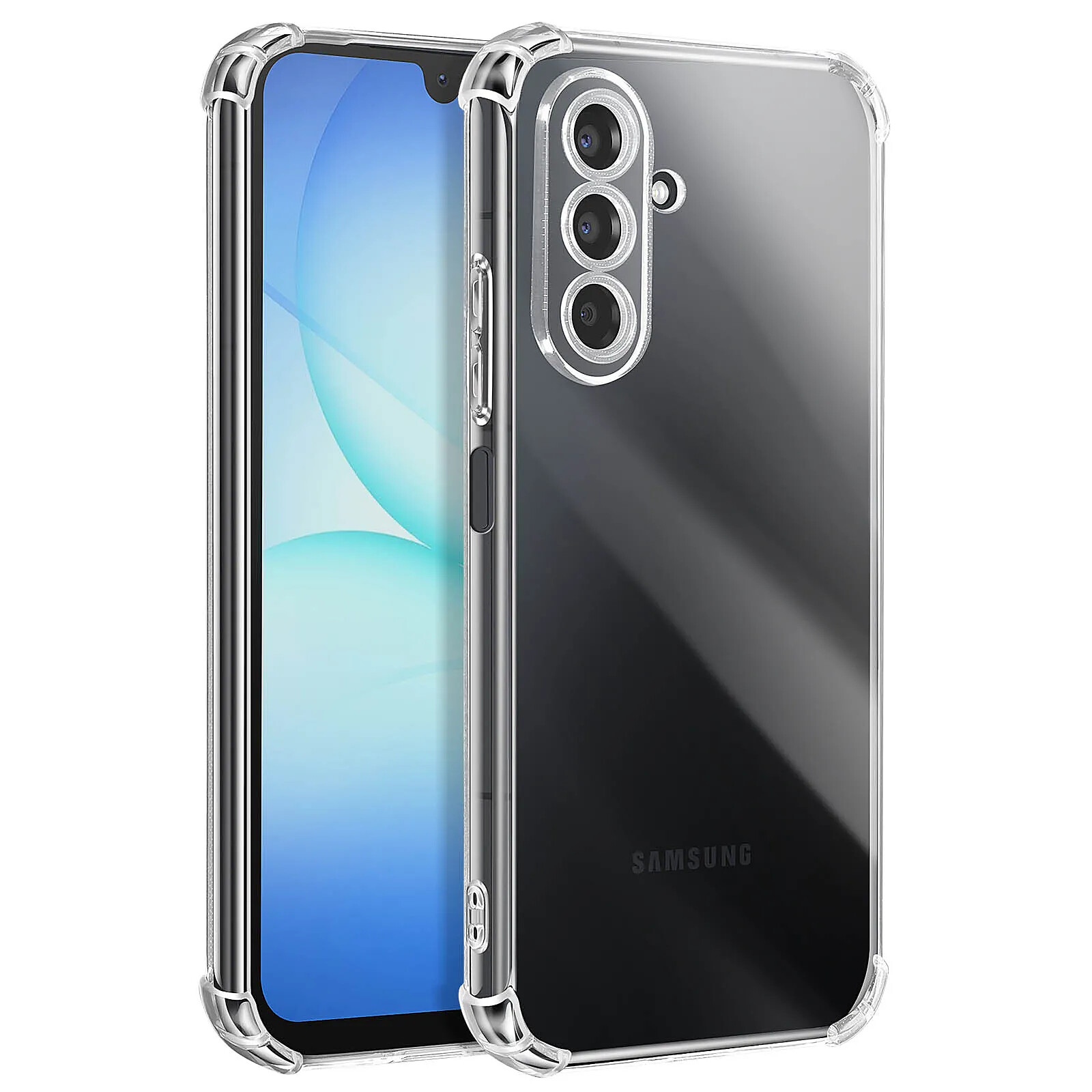 Coque pour Galaxy A17 en Silicone Souple avec Coins Renforcés Transparent