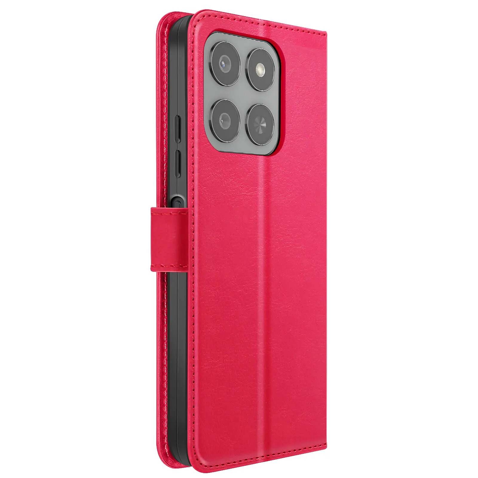 Mayaxess Étui Portefeuille pour Honor 400 Smart Antichoc avec Dragonne Inclus Rouge