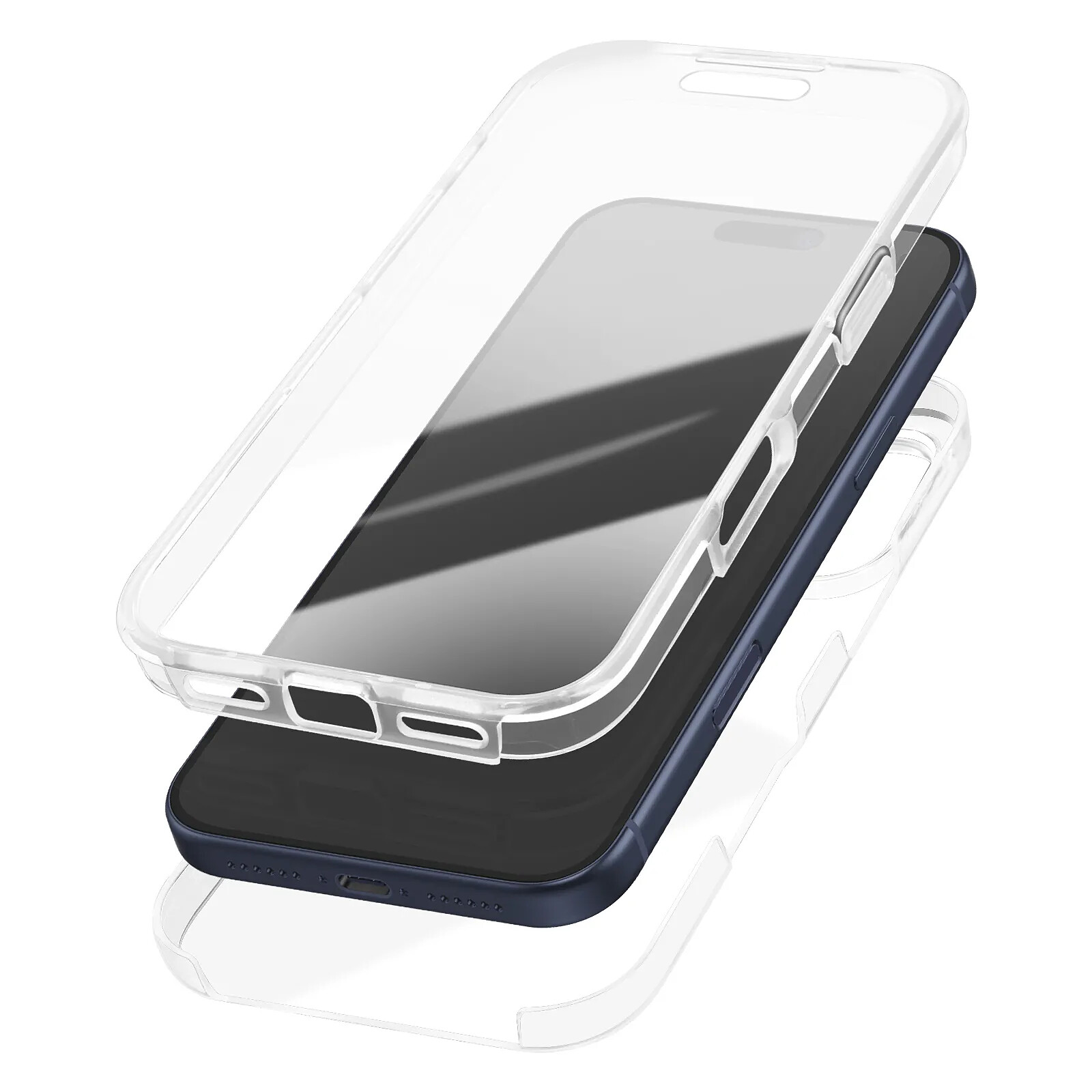 Avizar Coque Intégrale en Silicone pour iPhone 17 Pro Protection Dos et Écran