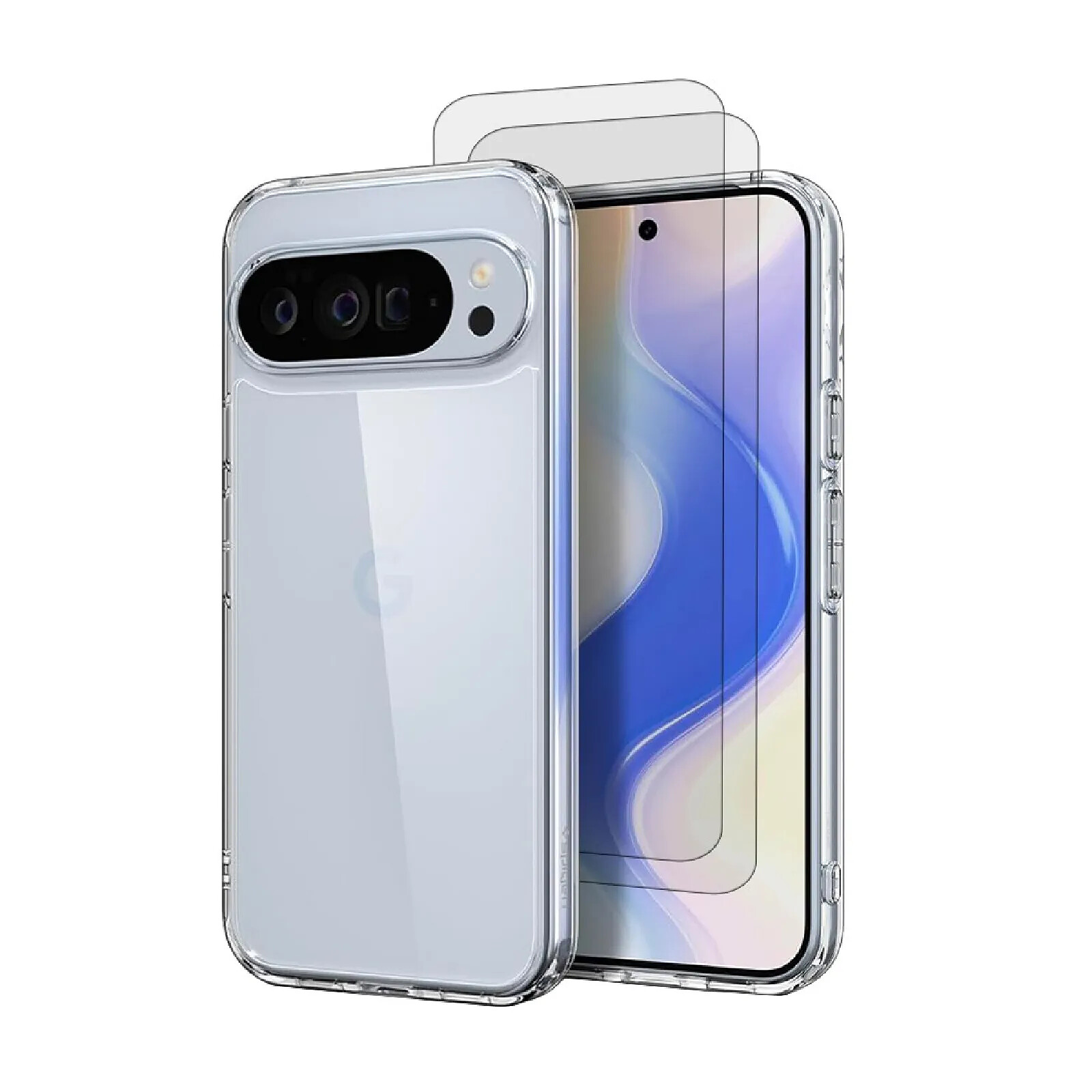 Coque Huawei Y6 2019 Silicone Renforcée + Verre Trempé - Transparente - Neuf