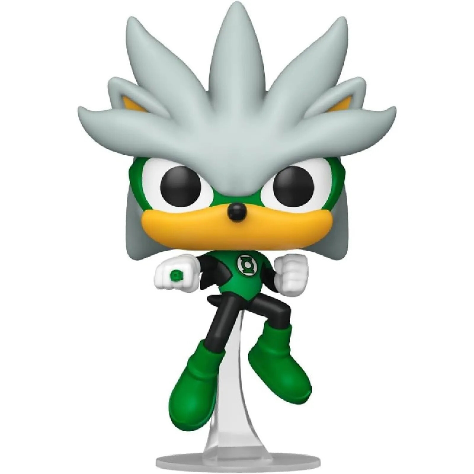 DC's Justice League and Sonic the Hedgehog - Figurine POP! Silver/Green Lantern 9 cm