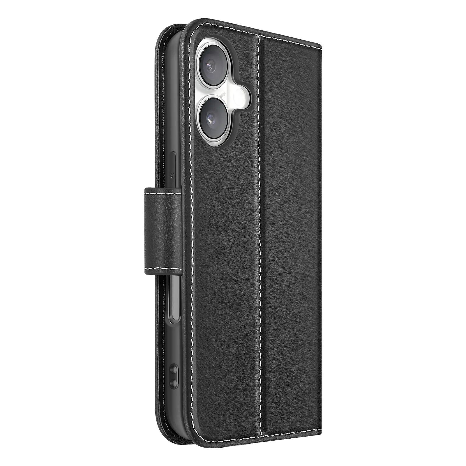 Avizar Étui Portefeuille pour iPhone 16 en Cuir Premium avec Fonction Stand