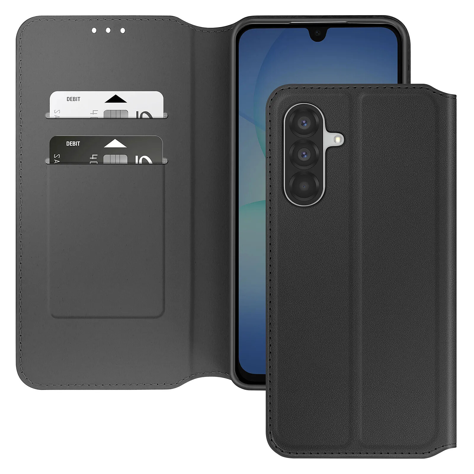 Avizar Étui Portefeuille pour Samsung Galaxy A17 Fonction Support et Clapet Magnétique