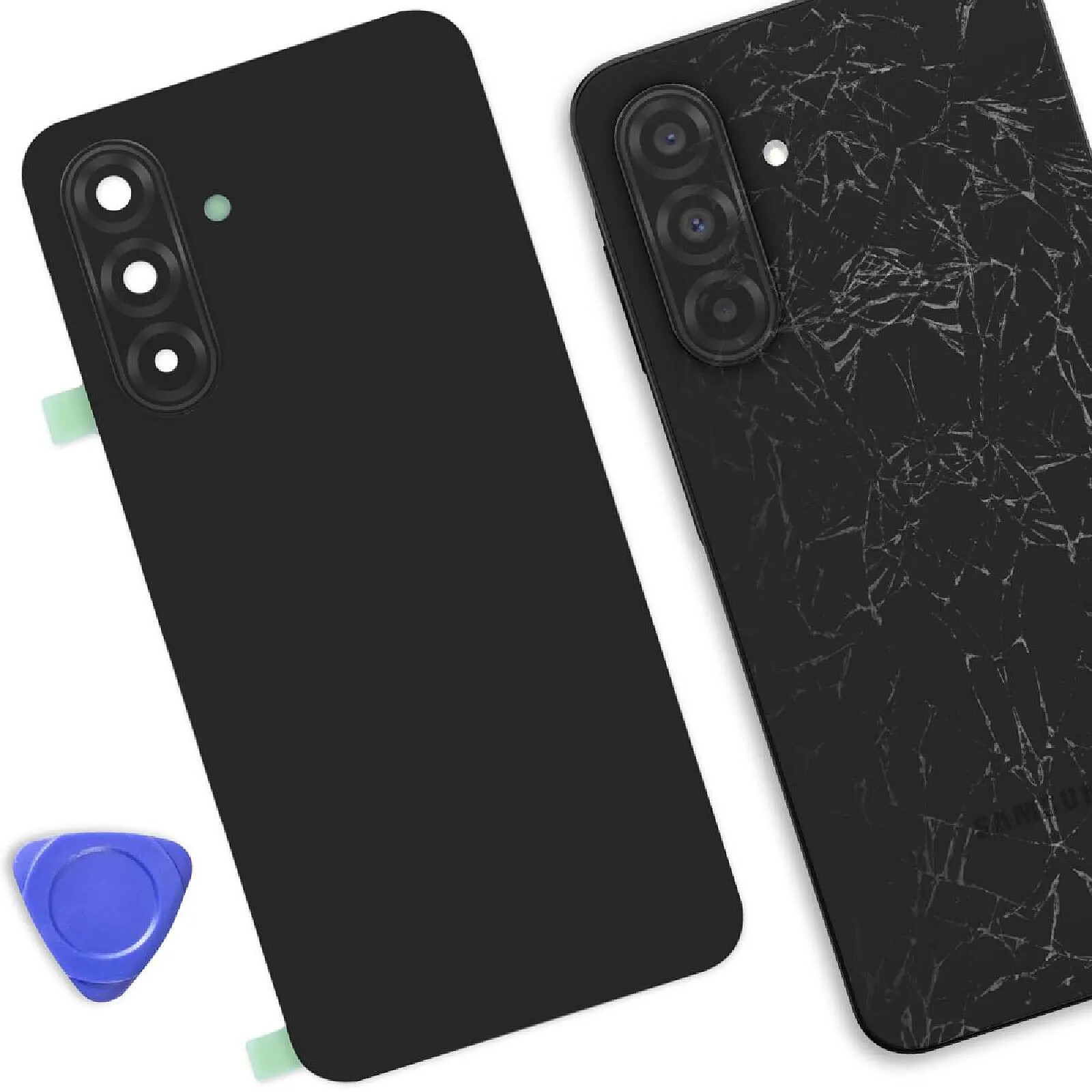 Vitre Arrière (cache Batterie) Avec Adhésif Pour Google Pixel 6 - Noir, Samsung, Neuf