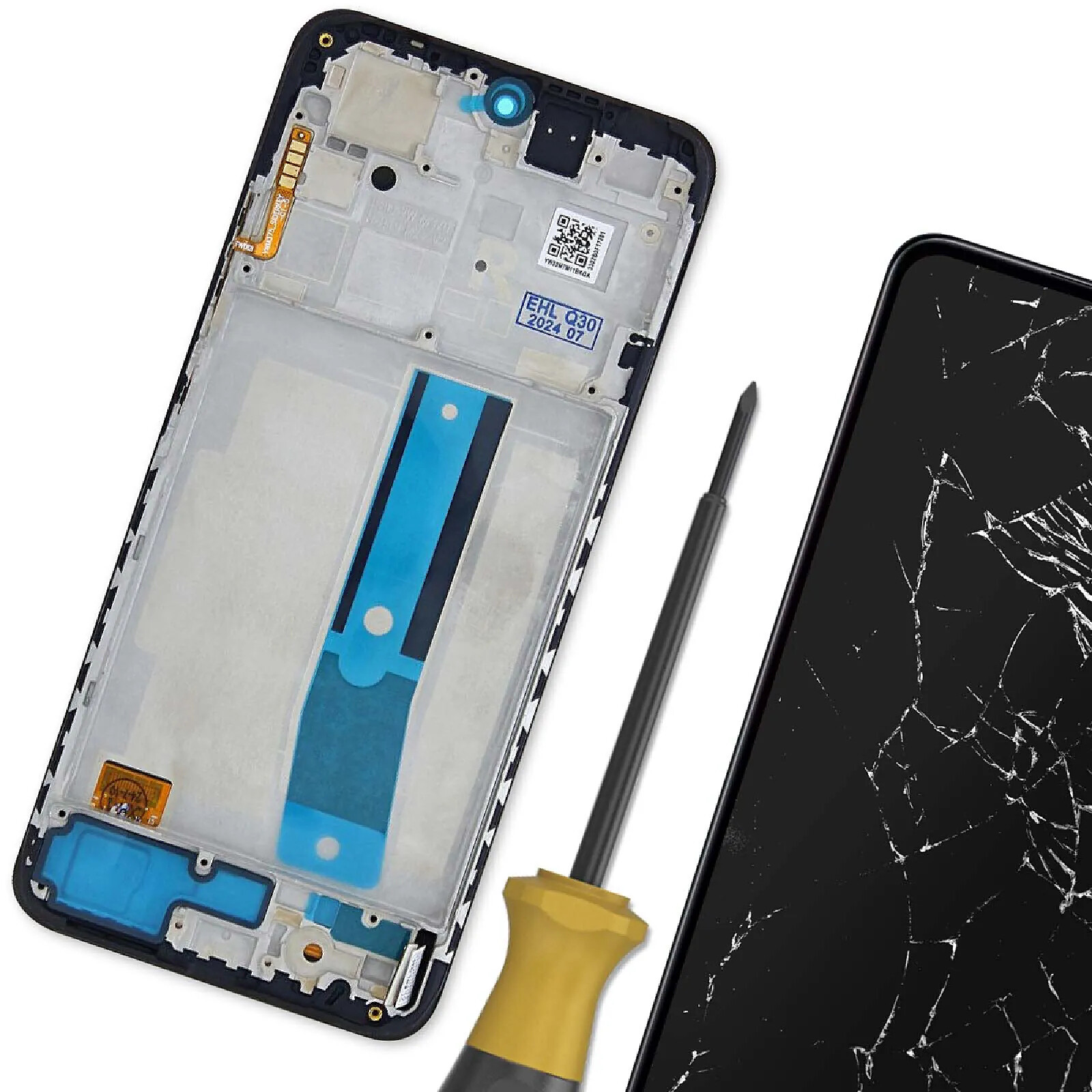 Écran Reconditionné D'origine Pour Xiaomi Redmi 10 (2022) Avec Châssis + Outils - Neuf - TVA Incluse