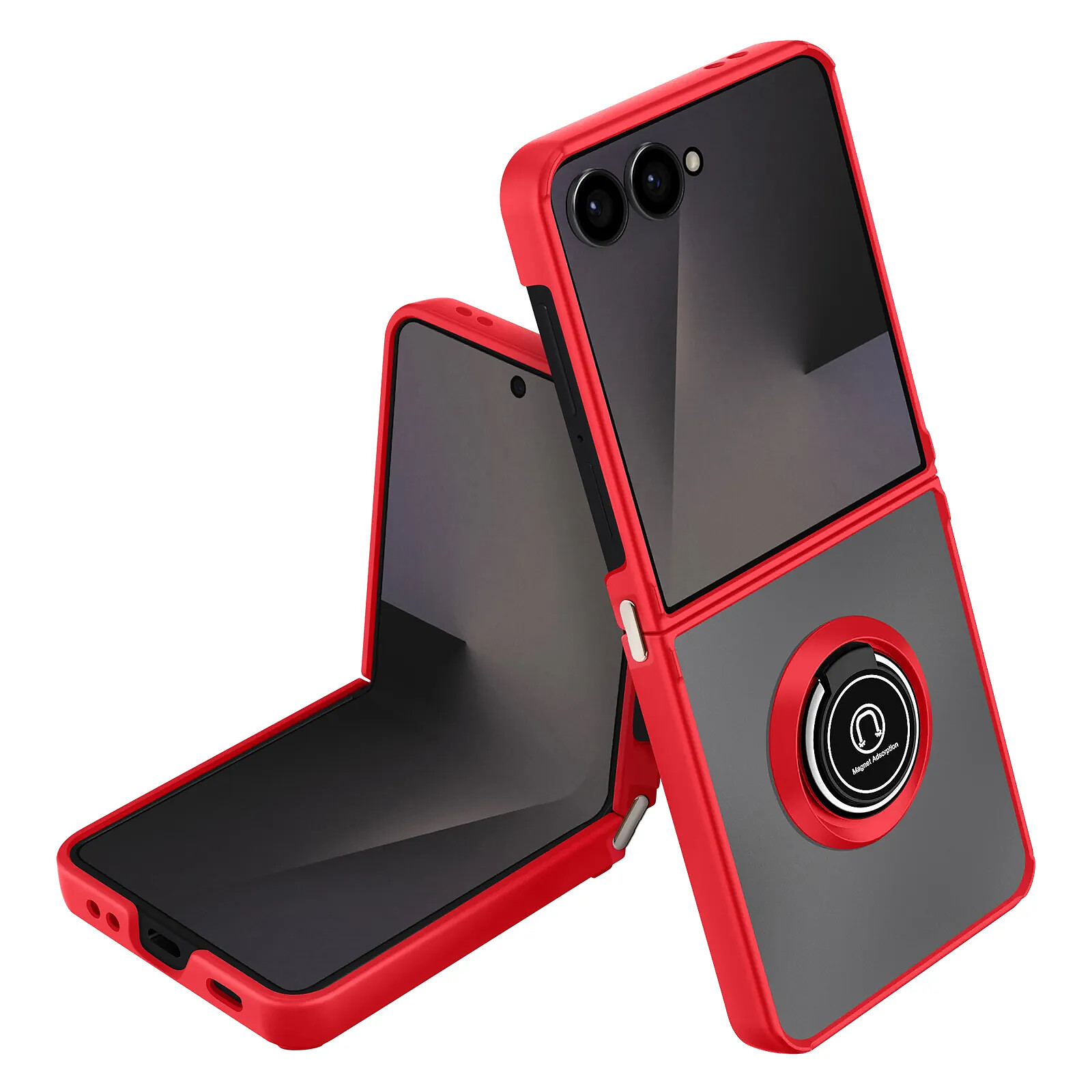 Avizar Coque pour Samsung Galaxy Z Flip 7 Pliable avec Bague Magnétique