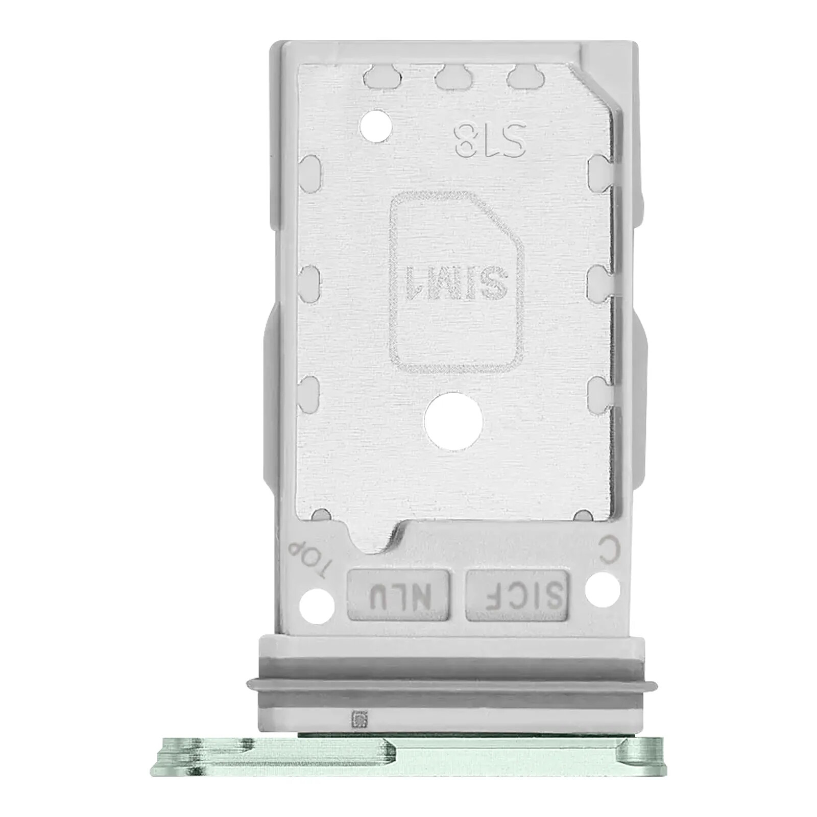 Samsung Tiroir SIM Original pour Galaxy S25 / S25 Plus Double Nano SIM Vert pâle
