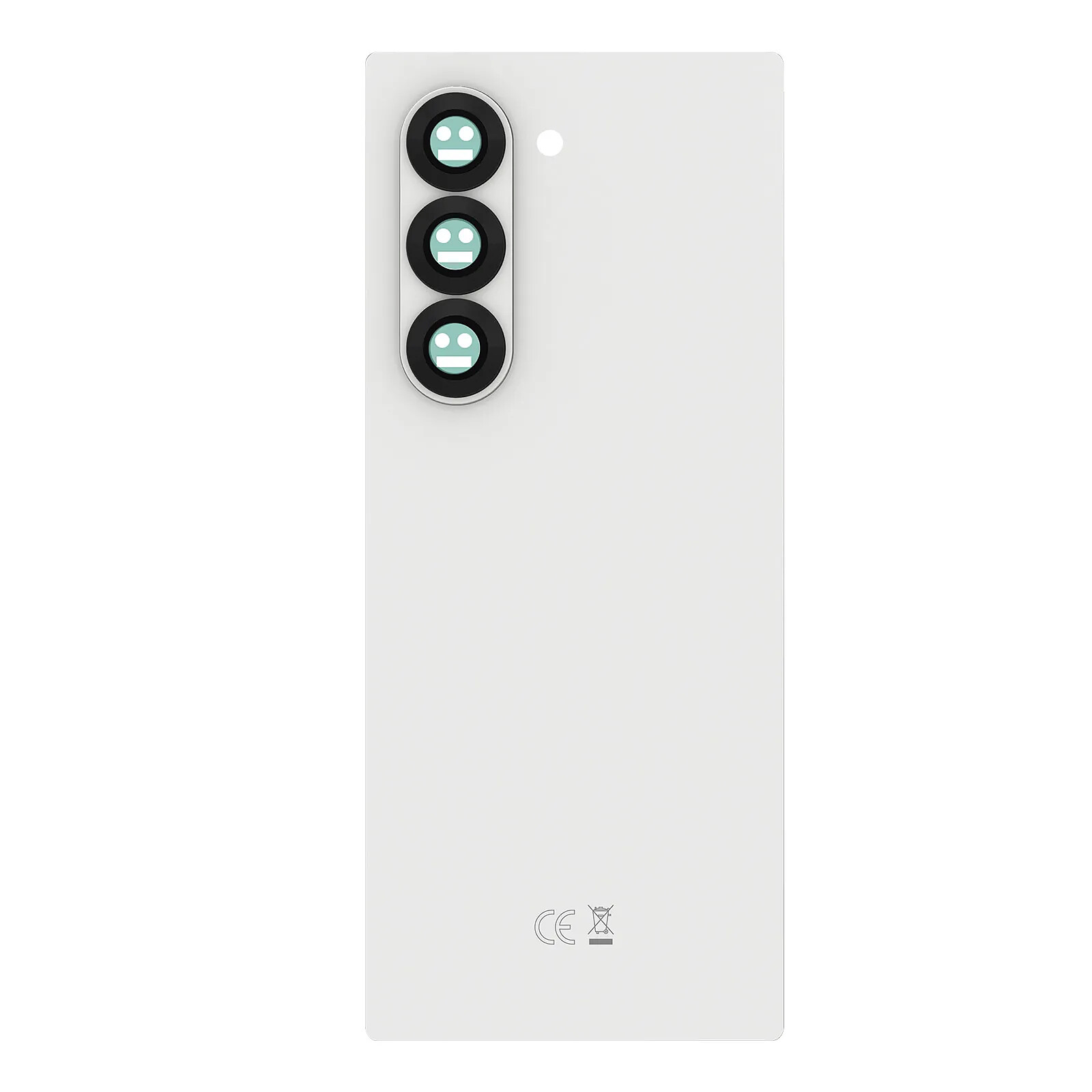 Samsung Vitre arrière pour Samsung Galaxy Z Fold 6 Original Service Pack Blanc