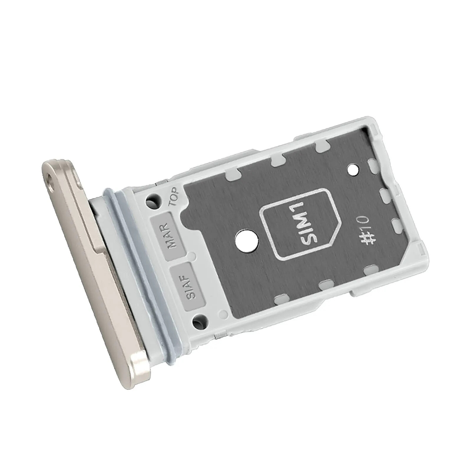 Samsung Tiroir carte Dual nano SIM pour Galaxy S23 et S23 Plus Pièce Original Beige