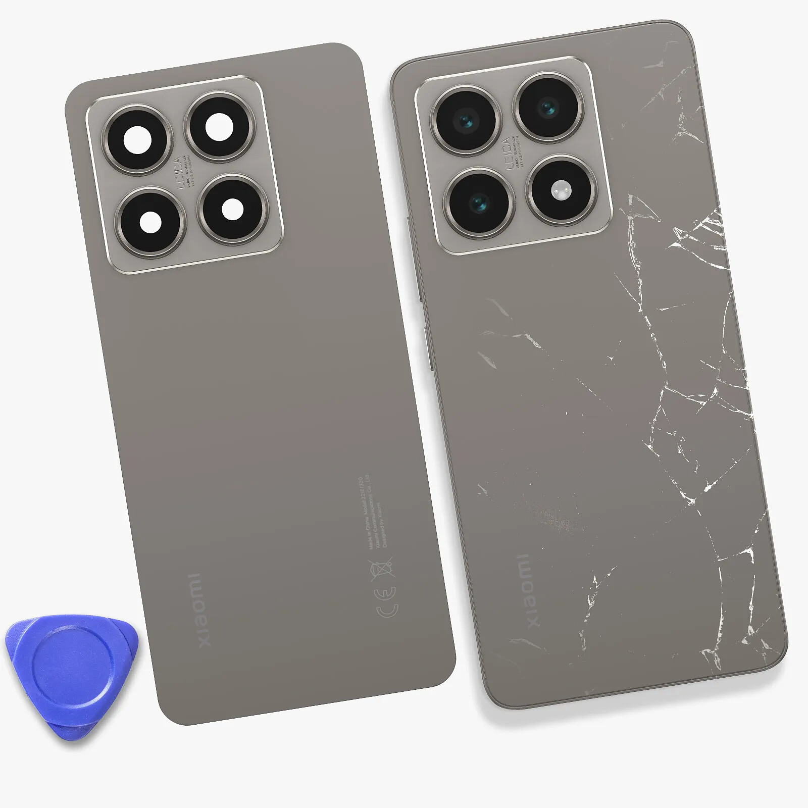 Vitre Arrière (cache Batterie) Adhésive Pour Realme 7 Pro - Bleu - Neuf