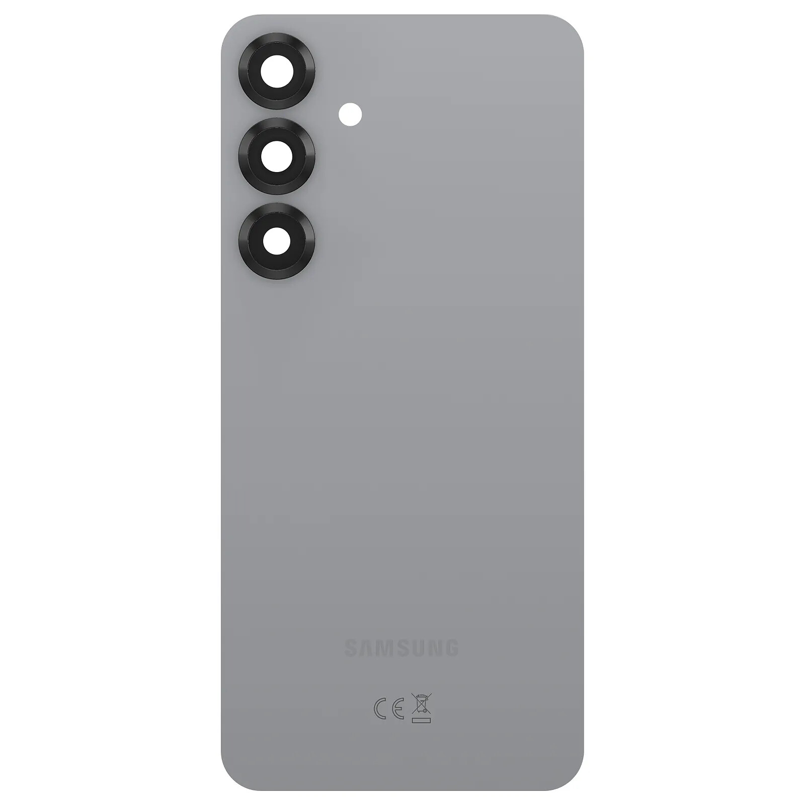 Samsung Cache Batterie Original pour Galaxy S25 Plus Service Pack avec Adhésif Intégré Argent
