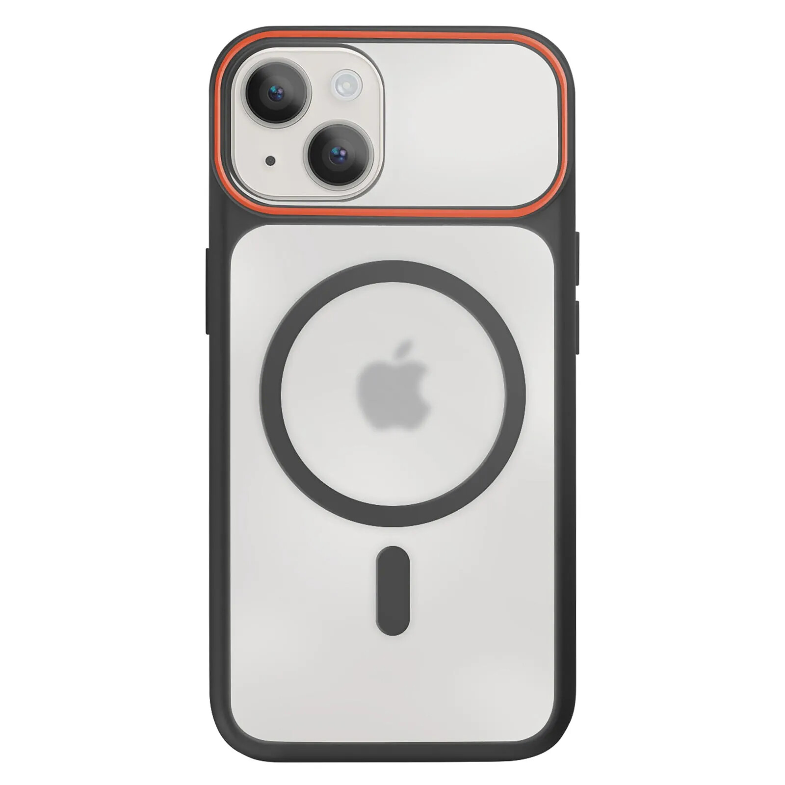 Avizar Coque MagSafe pour iPhone 15 Plus / 14 Plus Dos Rigide avec Cadre en Silicone