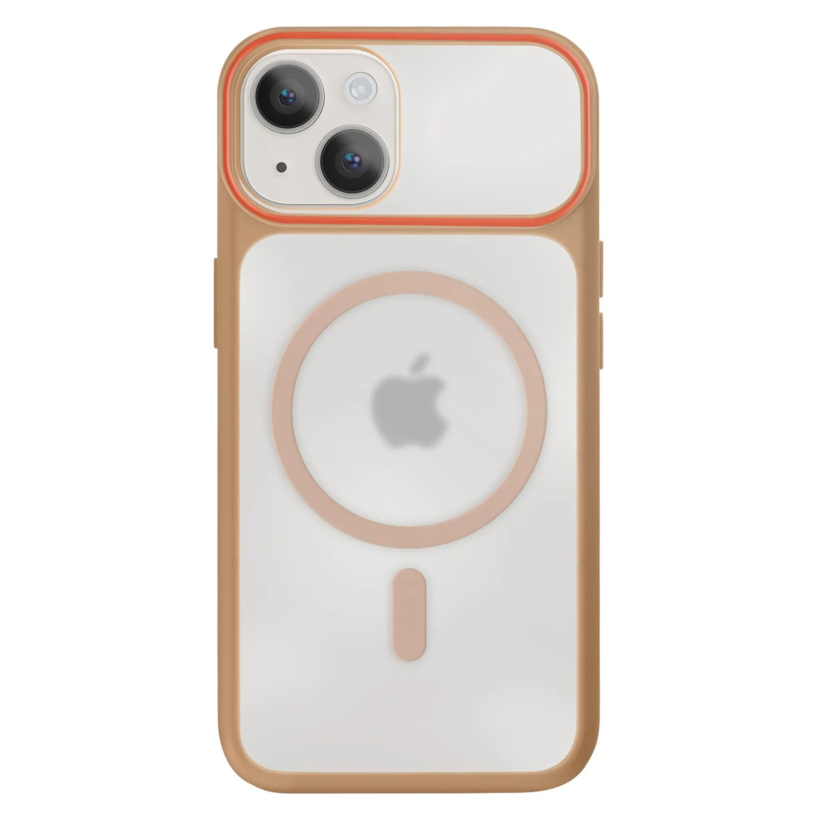 Avizar Coque MagSafe pour iPhone 15 Plus / 14 Plus Dos Rigide avec Cadre en Silicone