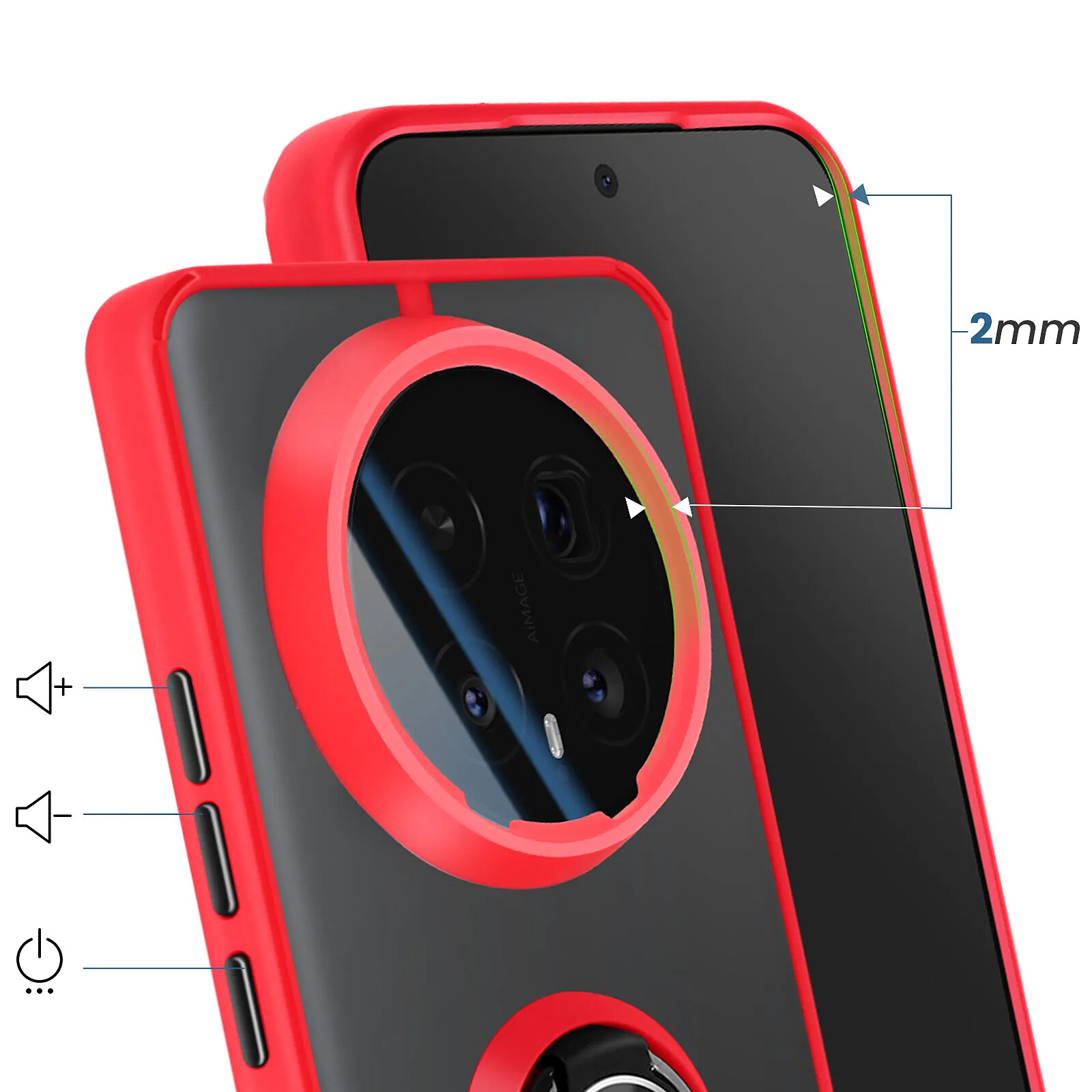 Coque Silicone Renforcée Angles Pour Honor Magic4 Pro - Transparente, Anti-choc, Neuve